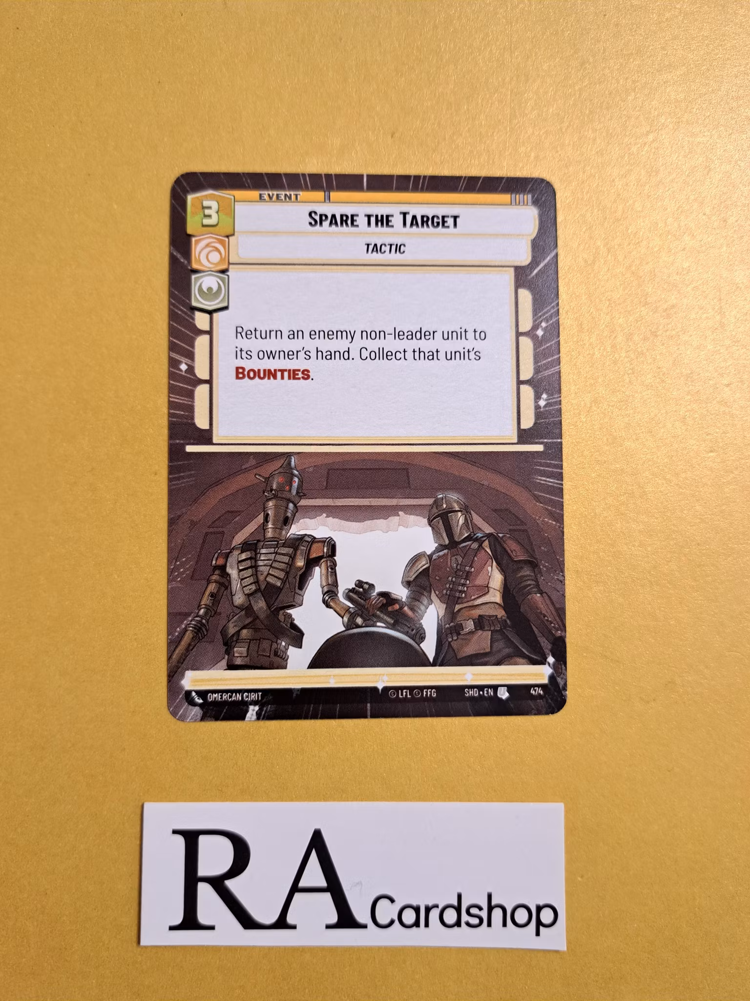 Spare the Target Uncommon Hyper 474 Shadows of the Galaxy Star Wars Unlimited TCG