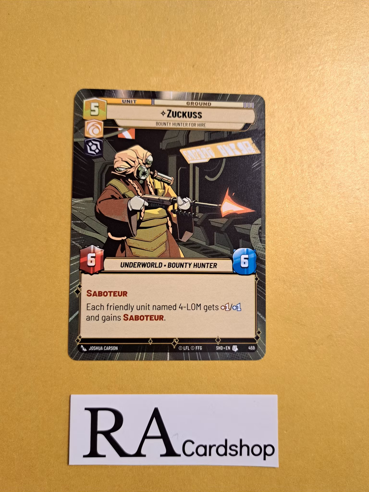 Zukuss Uncommon Hyper 459 Shadows of the Galaxy Star Wars Unlimited TCG