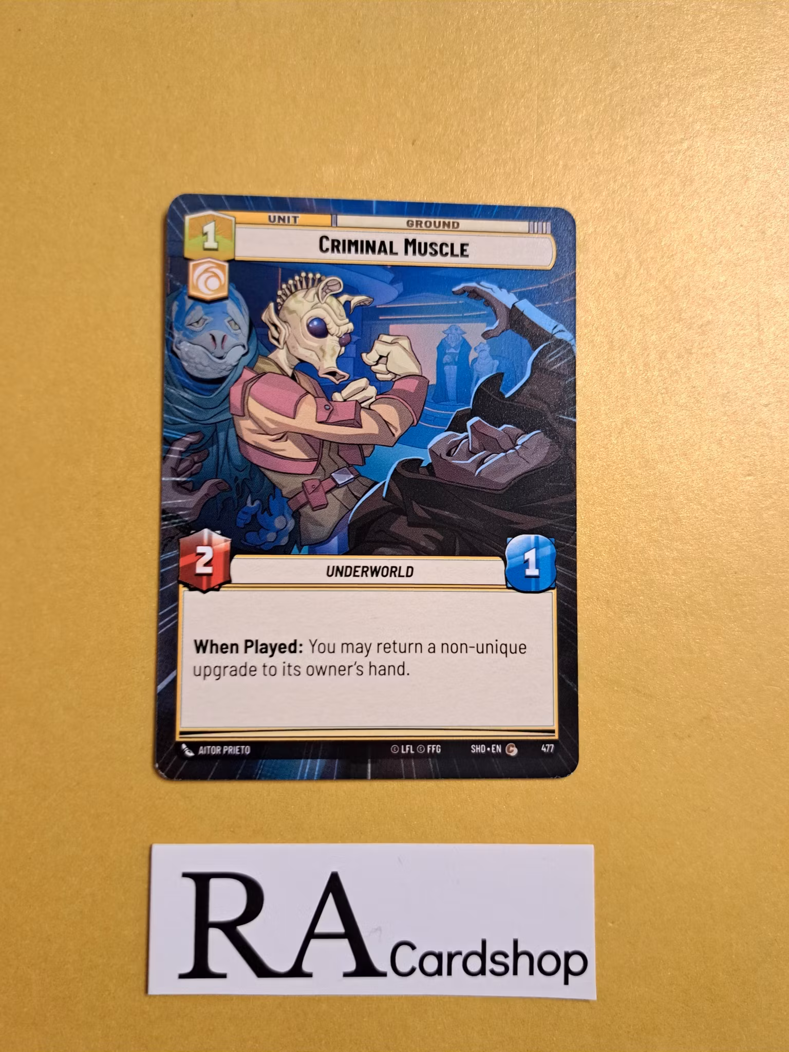 Criminal Muscle Common Hyper 477 Shadows of the Galaxy Star Wars Unlimited TCG