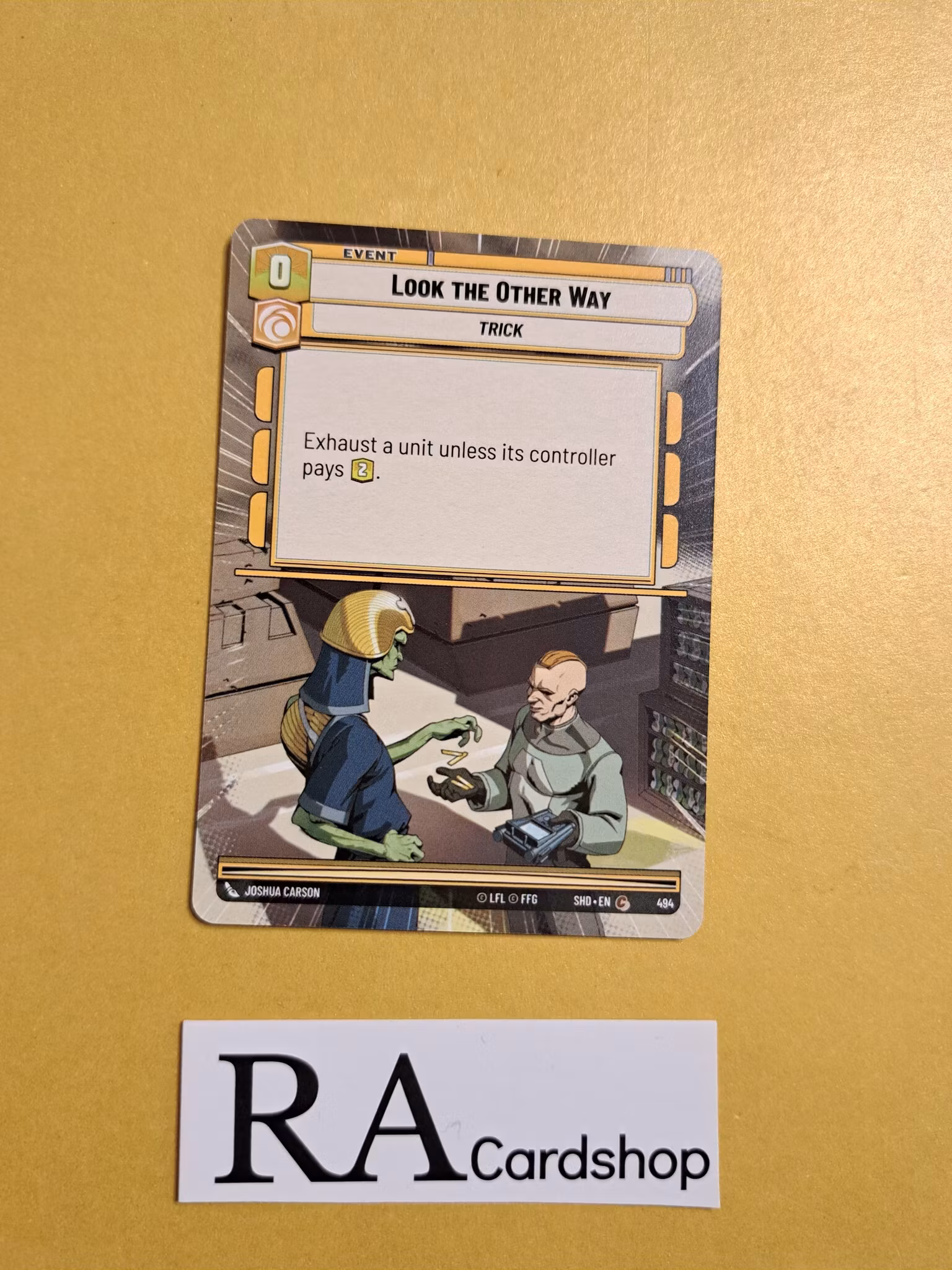 Look the Other Way Common Hyper 494 Shadows of the Galaxy Star Wars Unlimited TCG