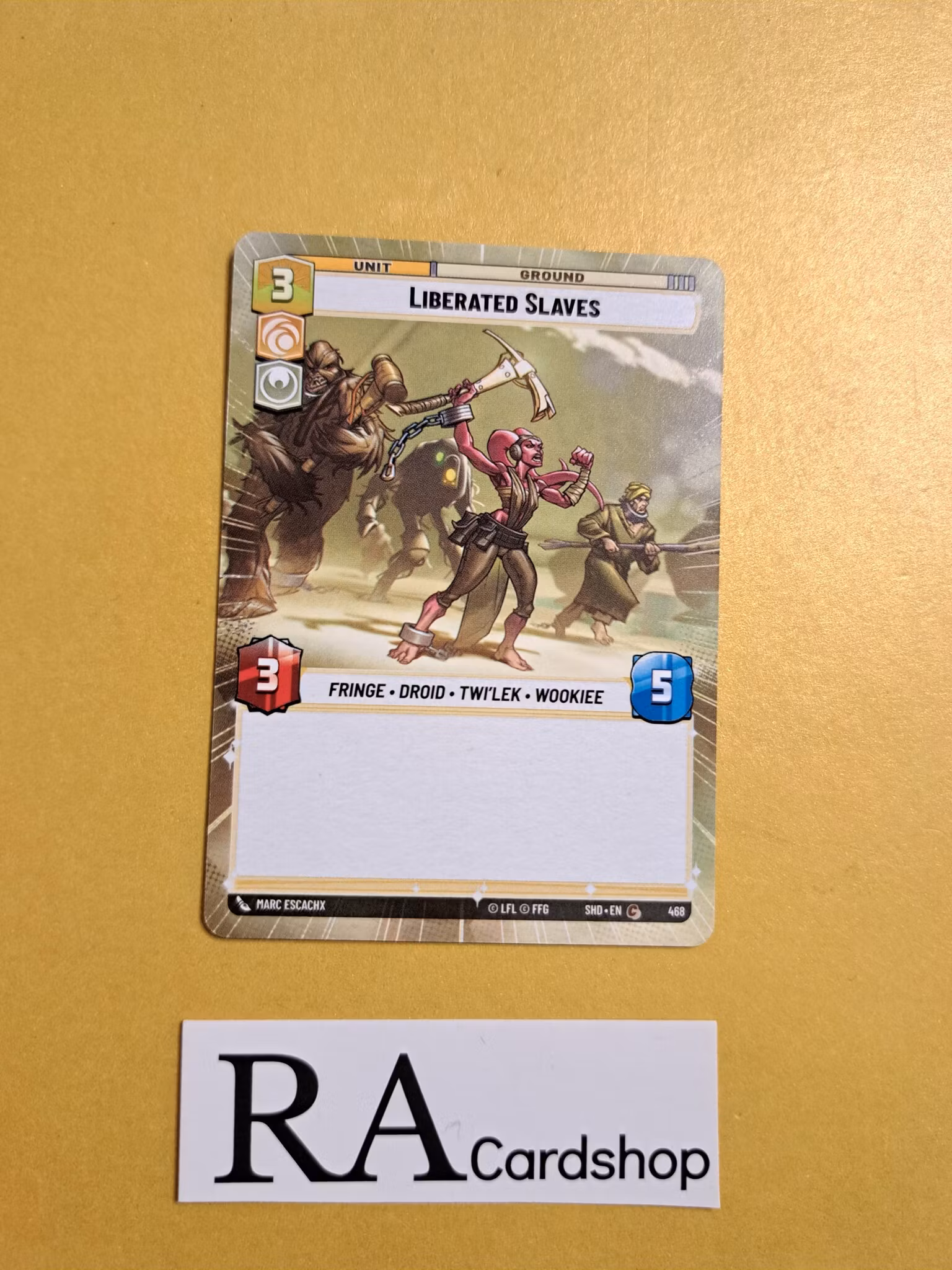 Liberated Slaves Common Hyper 468 Shadows of the Galaxy Star Wars Unlimited TCG
