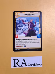 Tobias Beckett Rare 217/262 Shadows of the Galaxy (SHD) Star Wars Unlimited TCG