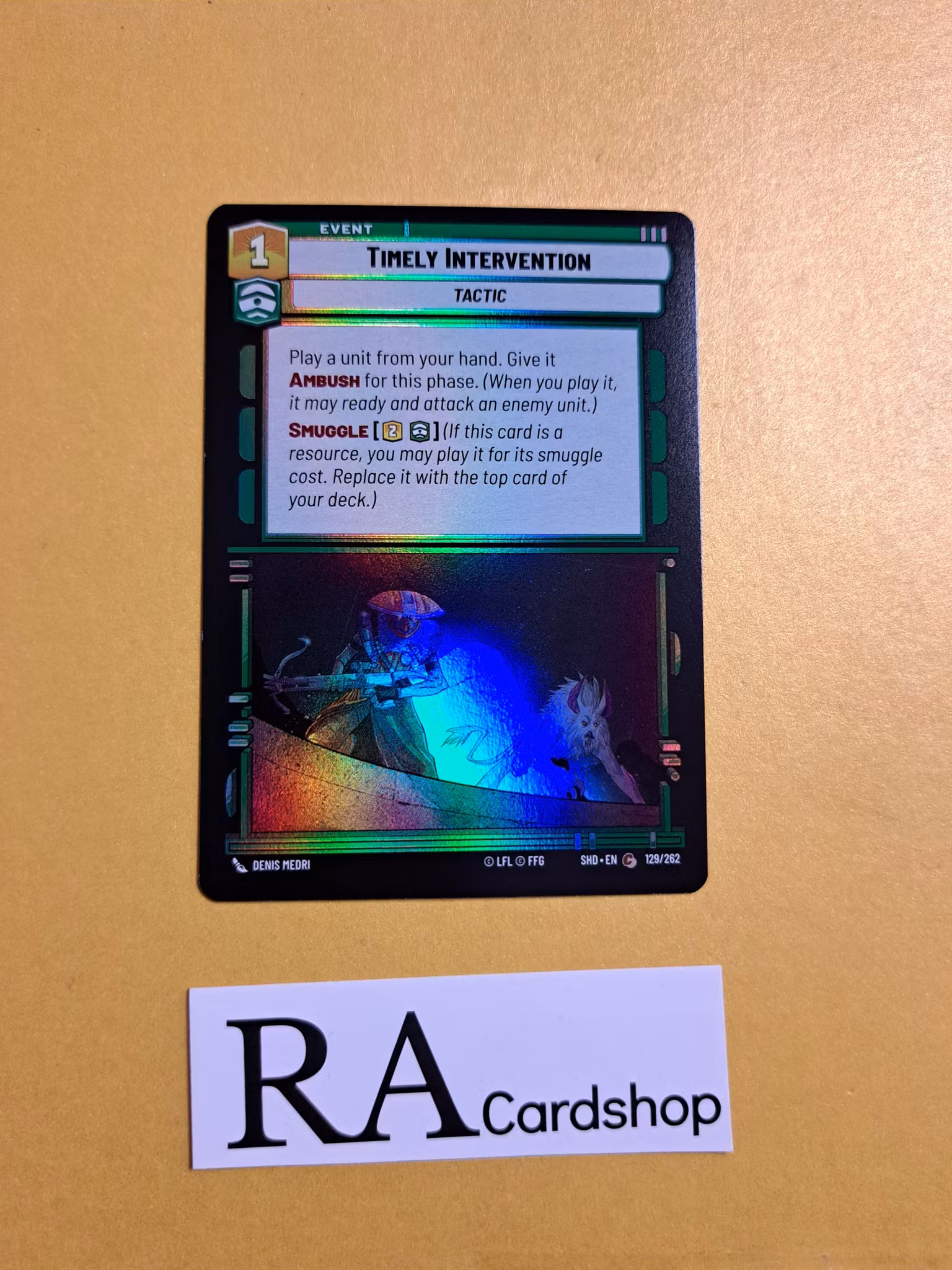 Timely Intervention Common Foil 129/262 Shadows of the Galaxy (SHD) Star Wars Unlimited TCG