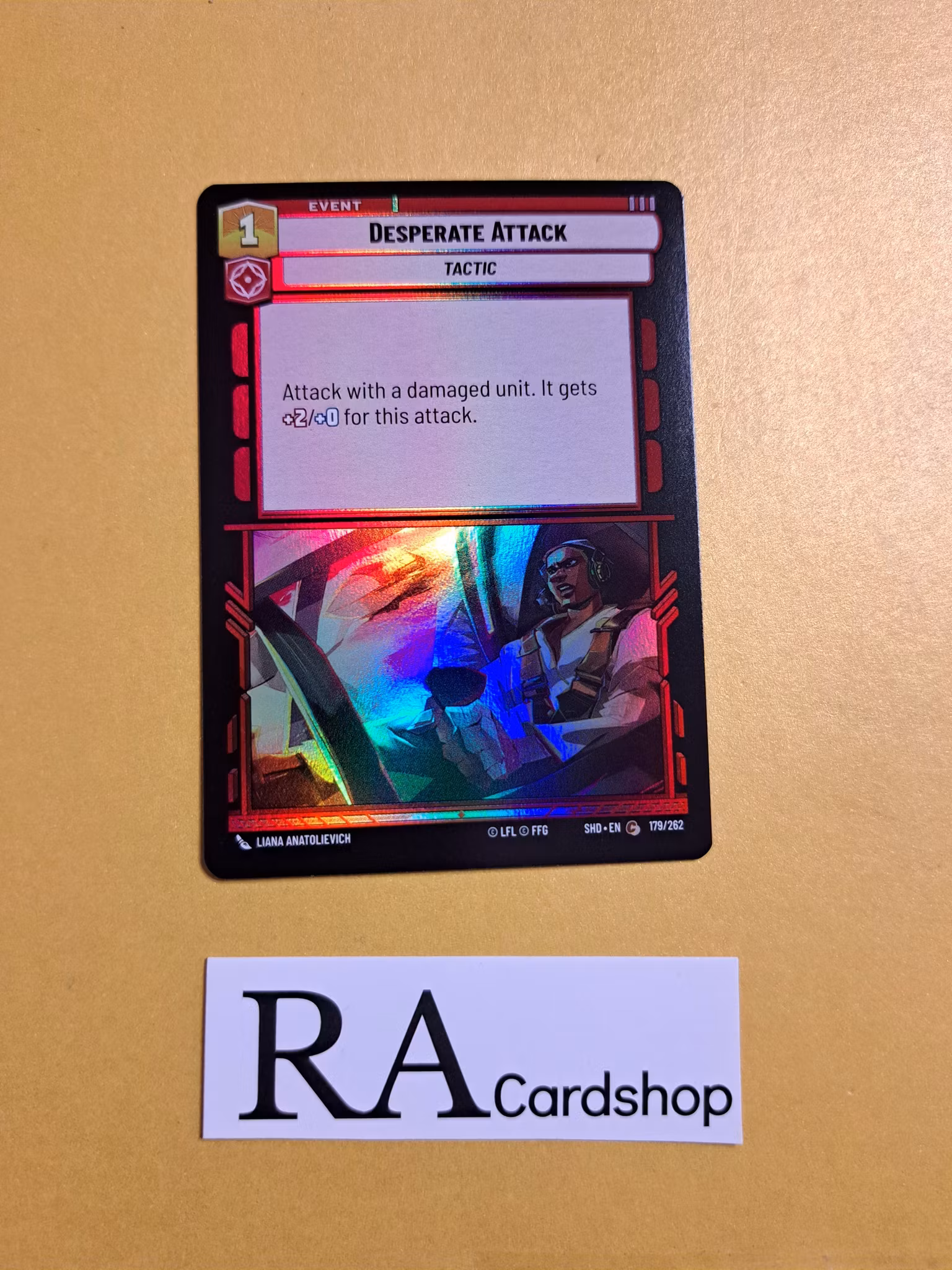 Desperate Attack Common Foil 179/262 Shadows of the Galaxy (SHD) Star Wars Unlimited TCG