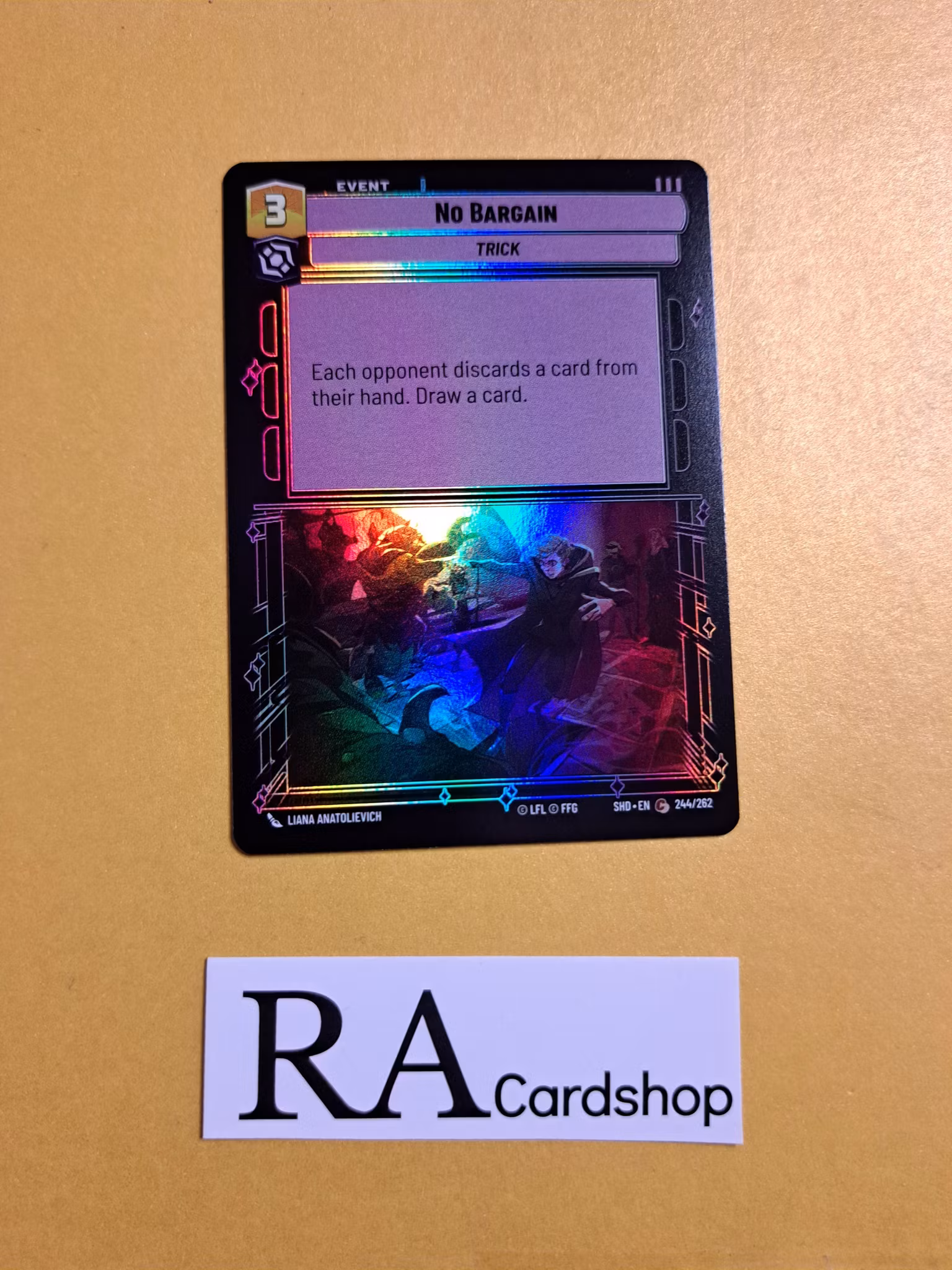 No Bargain Common Foil 244/262 Shadows of the Galaxy (SHD) Star Wars Unlimited TCG