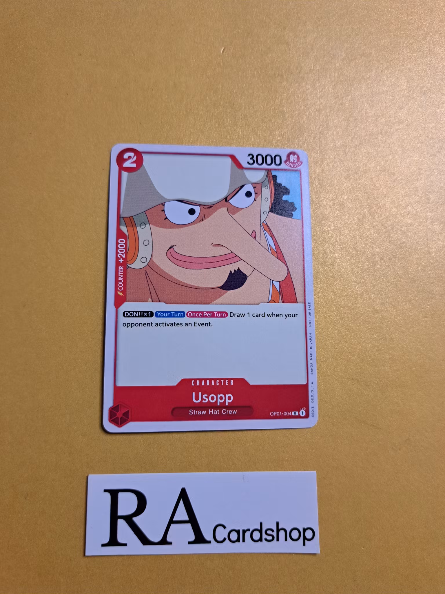 Usopp Rare OP01-004 Romance Dawn One Piece Card Game
