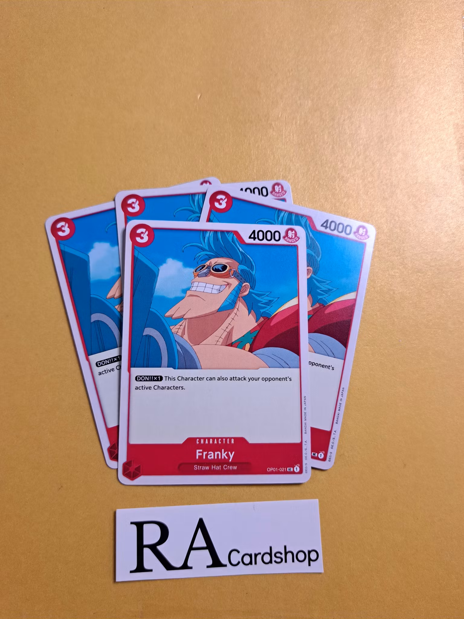 Franky Uncommon Playset OP01-021 Romance Dawn One Piece Card Game