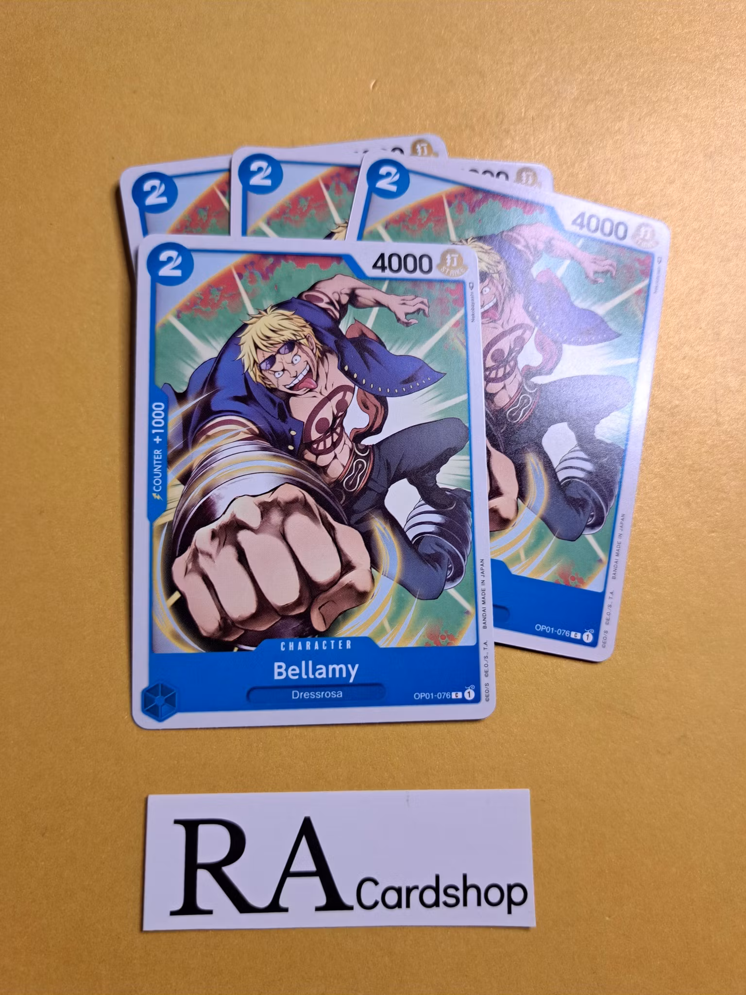 Bellamy Common Playset OP01-076 Romance Dawn One Piece Card Game
