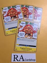 Tropical Torment Common Pre-Release Full Playset OP03-120 Pillar of Strenght One Piece Card Game