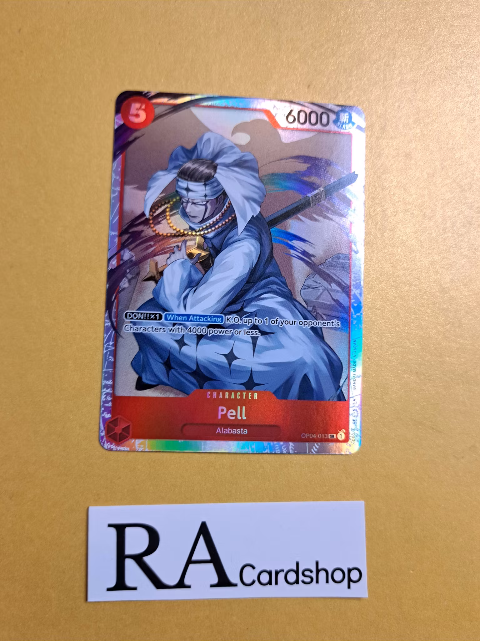 Pell Super Rare OP04-013 Kingdoms of Intrigue OP04 One Piece Card Game