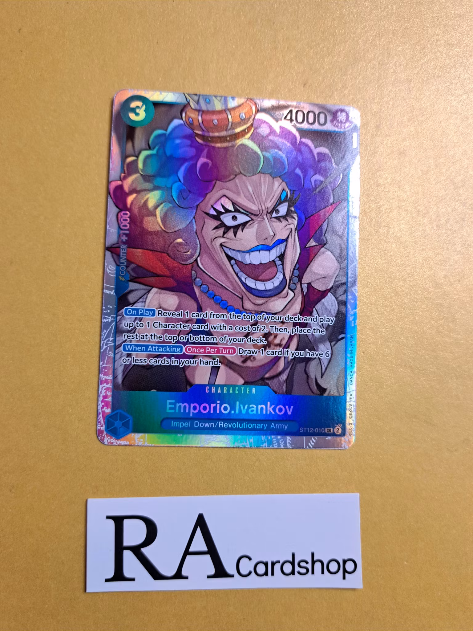 Emporio.Ivankov Super Rare ST12-010 Zoro & Sanji One Piece Card Game