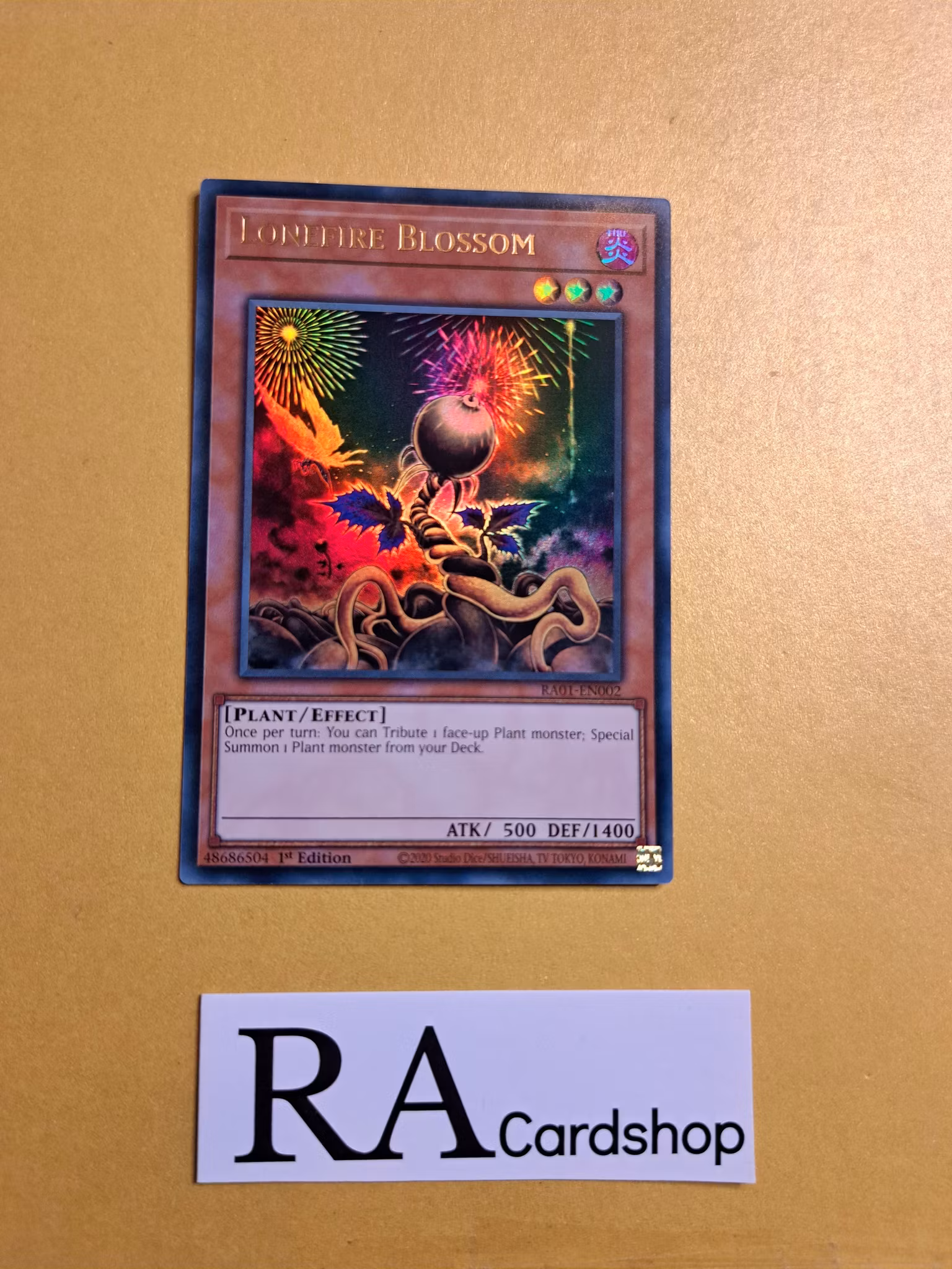 Lonefire Blossom RA01-EN002 Super Rare 1st Edition 25th Anniversary Rarity Collection Yu-Gi-Oh
