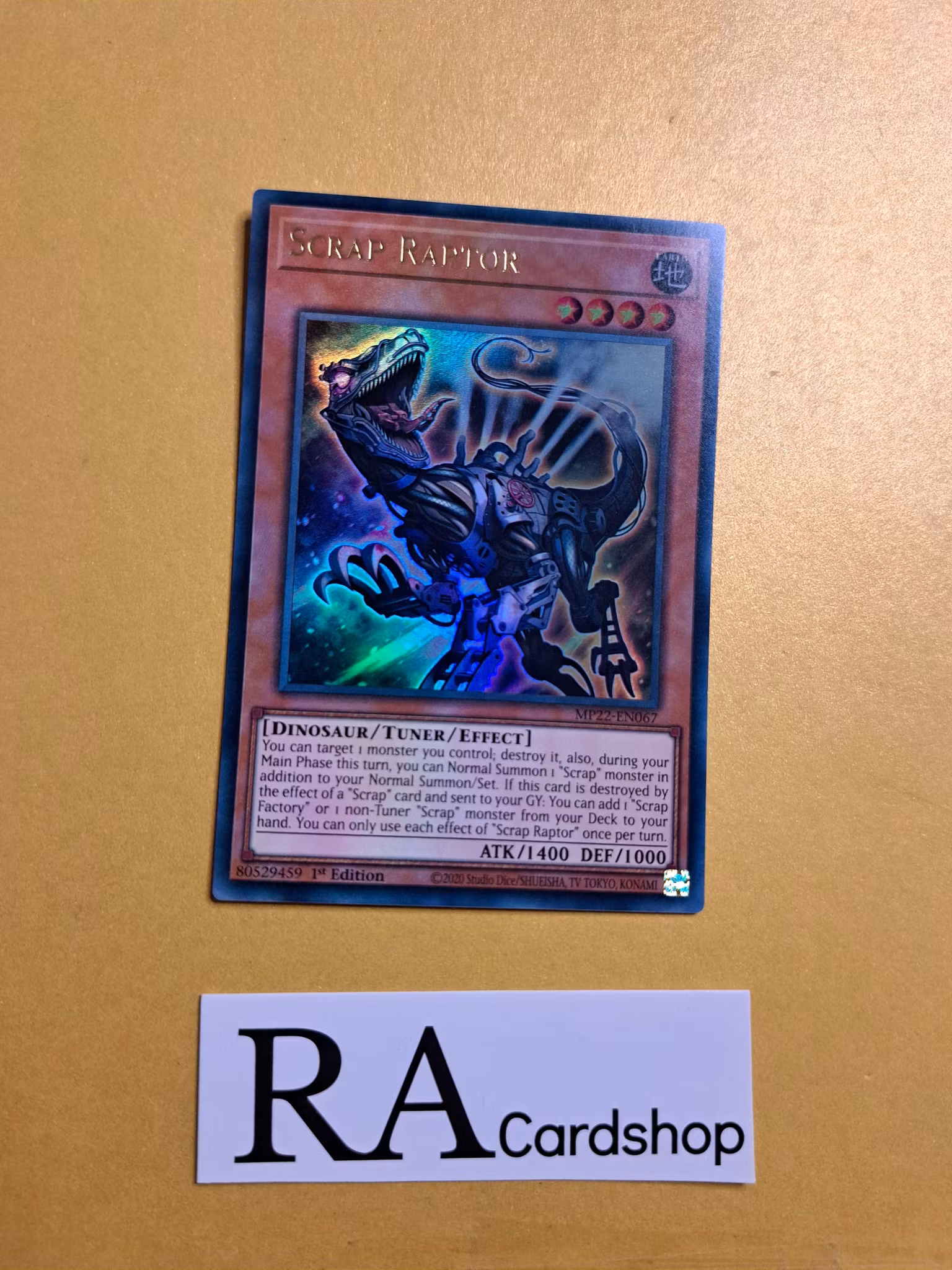 Scrap Raptor Ultra Rare MP22-EN067 1st Edition Tin of the Pharaohs Gods 2022 MP22 Yu-Gi-Oh