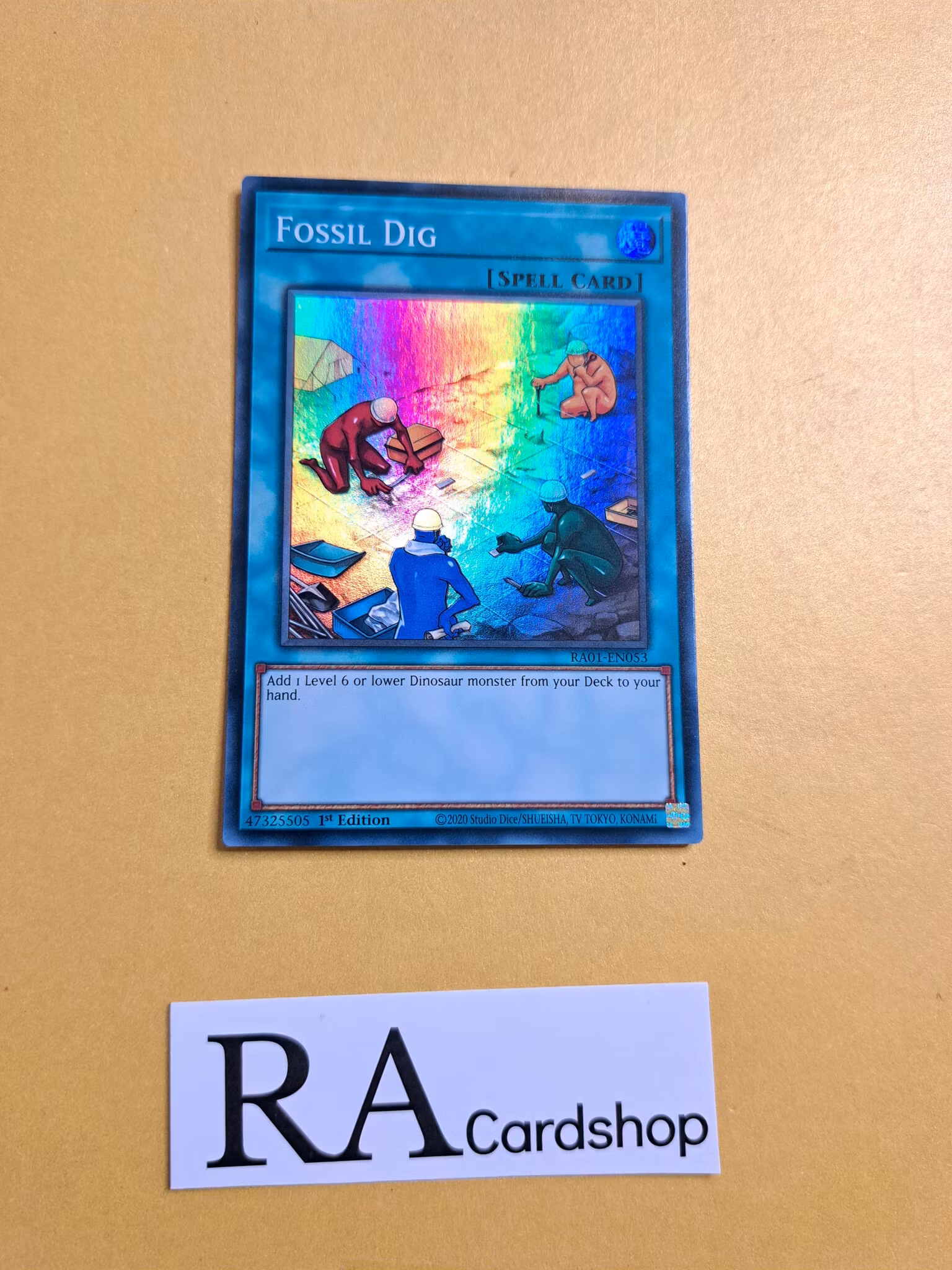 Fossil Dig RA01-EN053 Super Rare 1st Edition 25th Anniversary Rarity Collection Yu-Gi-Oh