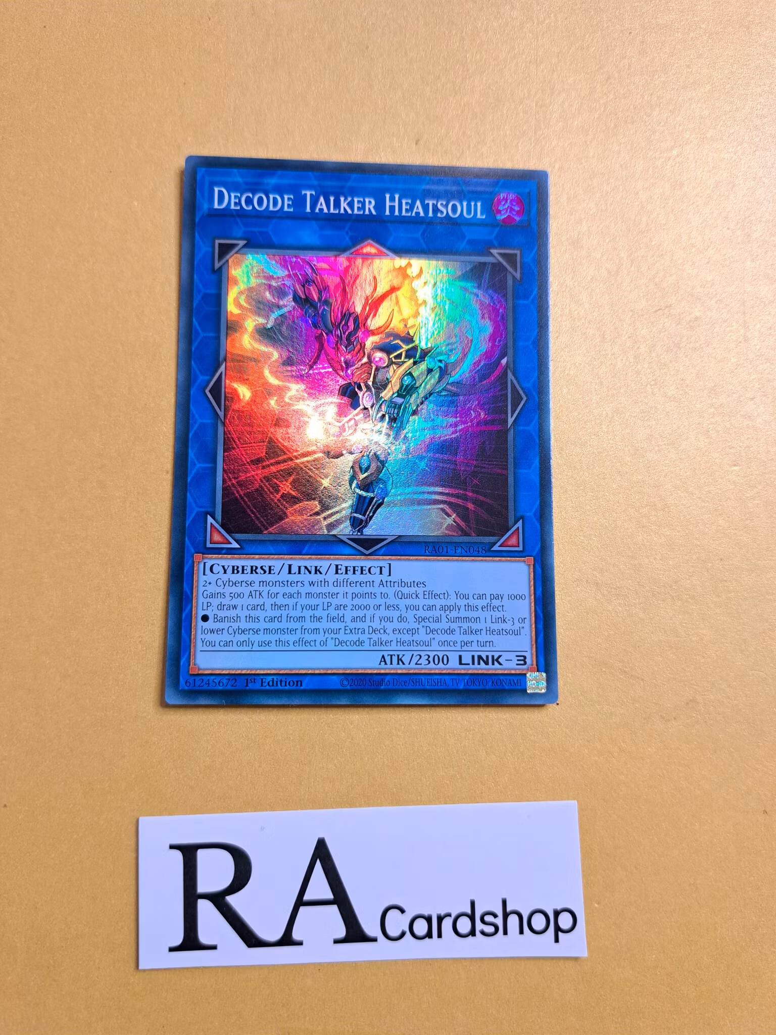 Decode Talker Heatsoul RA01-EN048 Super Rare 1st Edition 25th Anniversary Rarity Collection Yu-Gi-Oh