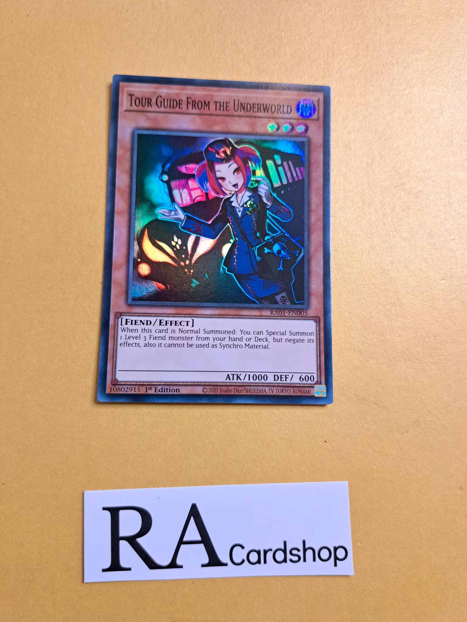 Tour Guide From the Underworld RA01-EN005 Super Rare 1st Edition 25th Anniversary Rarity Collection Yu-Gi-Oh