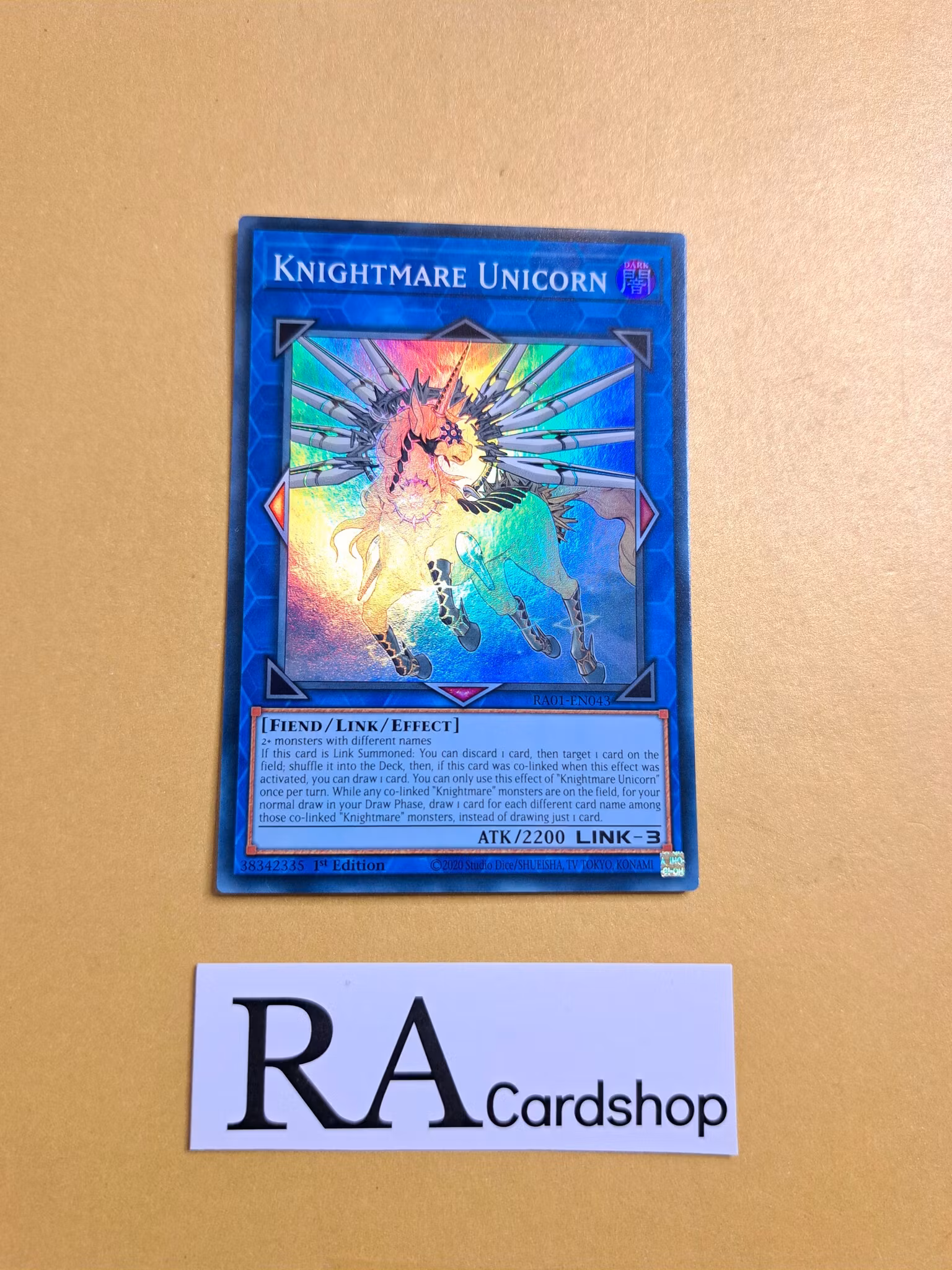 Knightmare Unicorn RA01-EN043 Super Rare 1st Edition 25th Anniversary Rarity Collection Yu-Gi-Oh