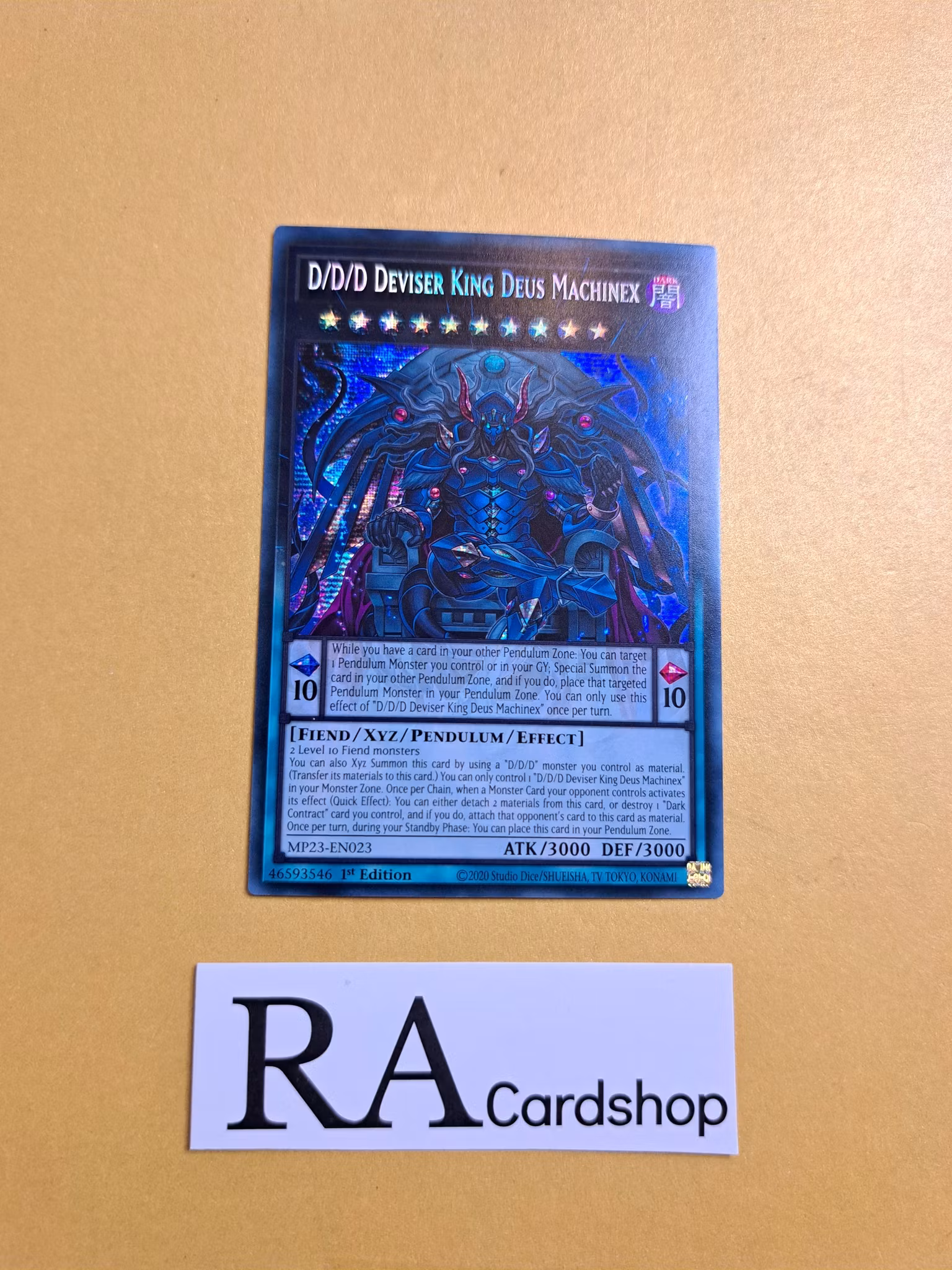 D/D/D Deviser King Deus Machinex Secret Rare MP23-EN023 1st Edition 25th Anniversary Tin: Dueling Heroes Mega Pack MP23 Yu-Gi-Oh