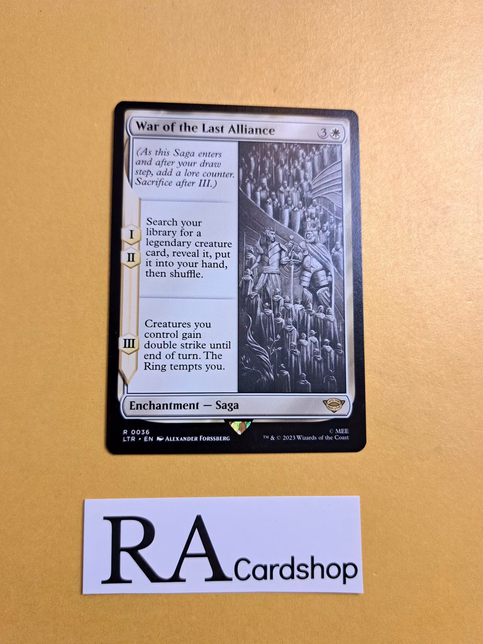 War of the Last Alliance Rare 0036 The Lord of the Rings Tales of Middle-earth Magic the Gathering