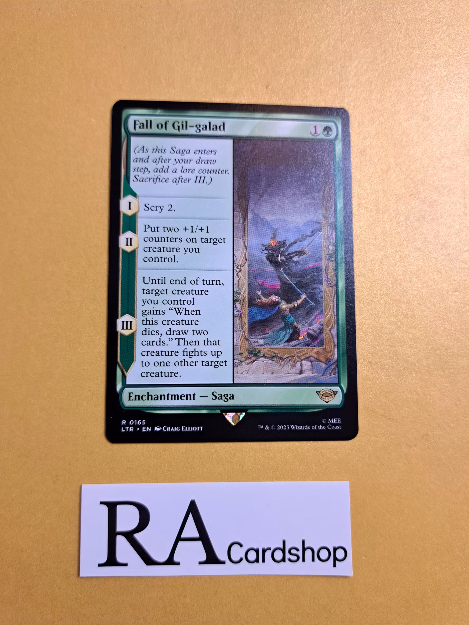 Fall of Gil-galad Rare 0165 The Lord of the Rings Tales of Middle-earth Magic the Gathering