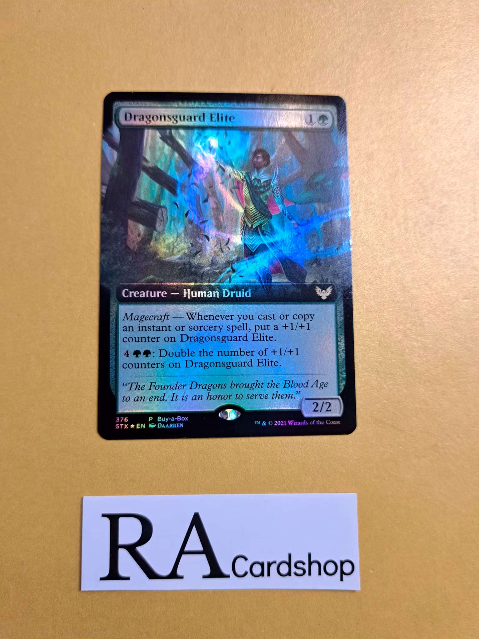 Dragonsguard Elite Rare Foil Promo 376 Strixhaven School of Mages (STX) Magic the Gathering