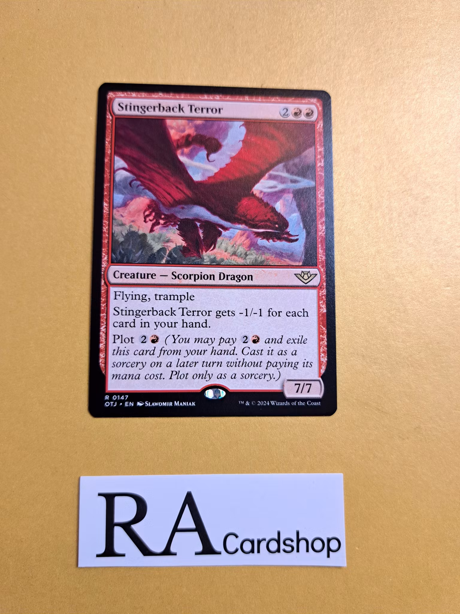 Stingerback Terror Rare 0147 Outlaws of Thunder Junction (OTJ) Magic the Gathering