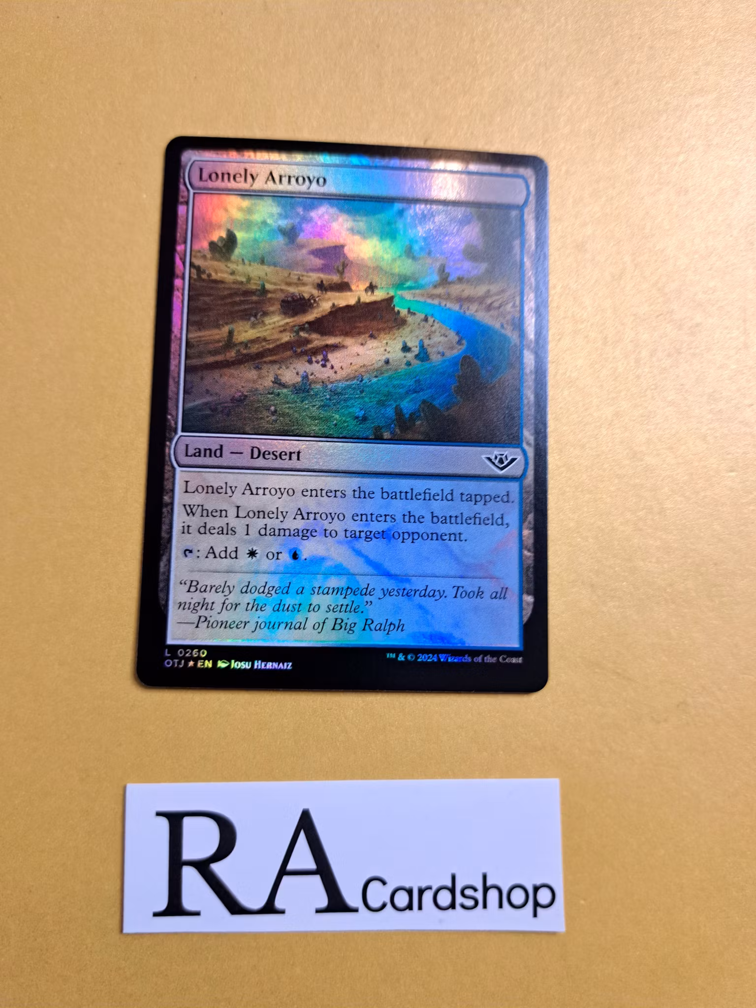 Lonely Arroyo Lang Foil 0260 Outlaws of Thunder Junction (OTJ) Magic the Gathering