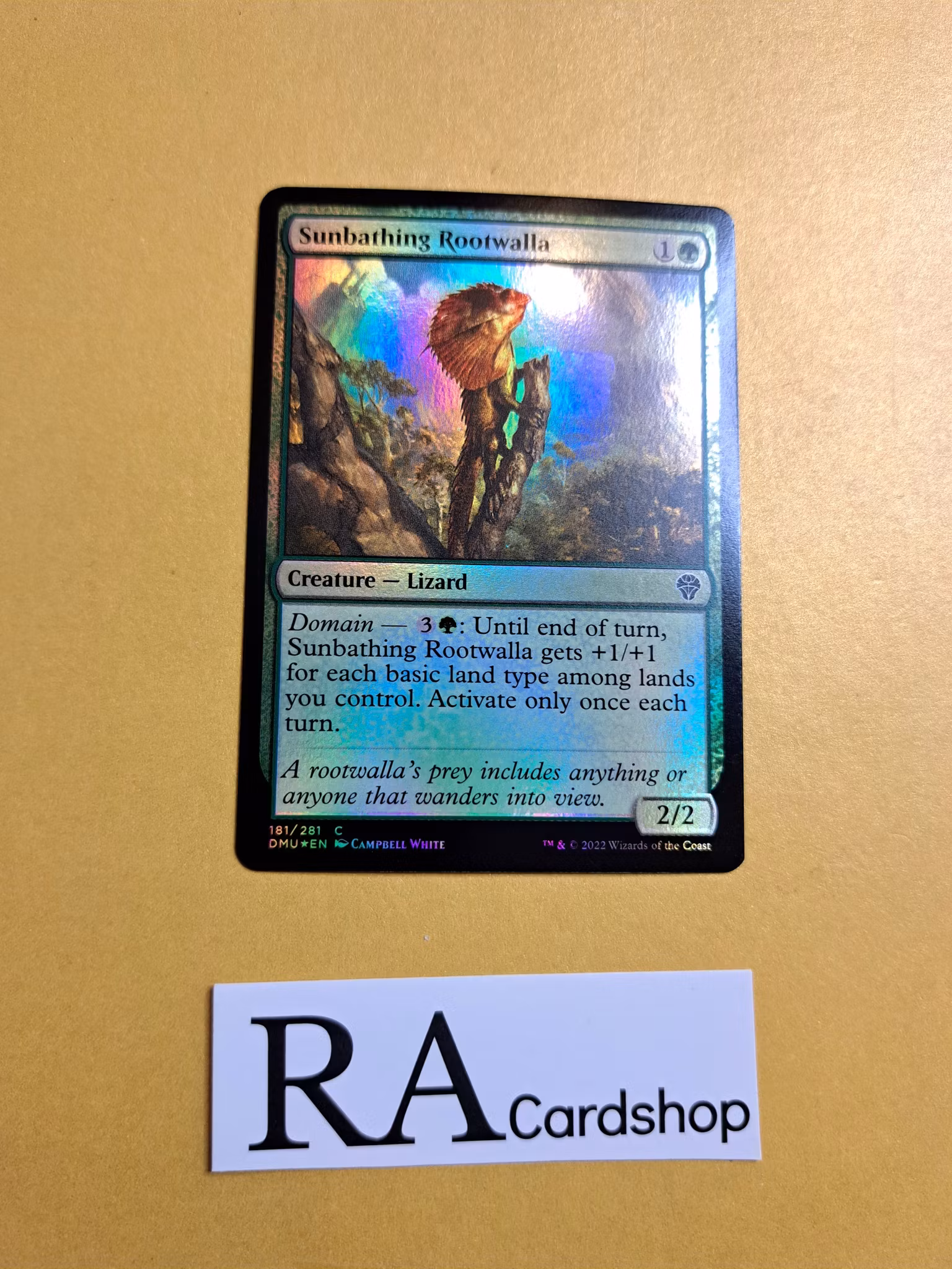 Sunbathing Rootwalla Common Foil 181/281 Dominaria United (DMU) Magic the Gathering