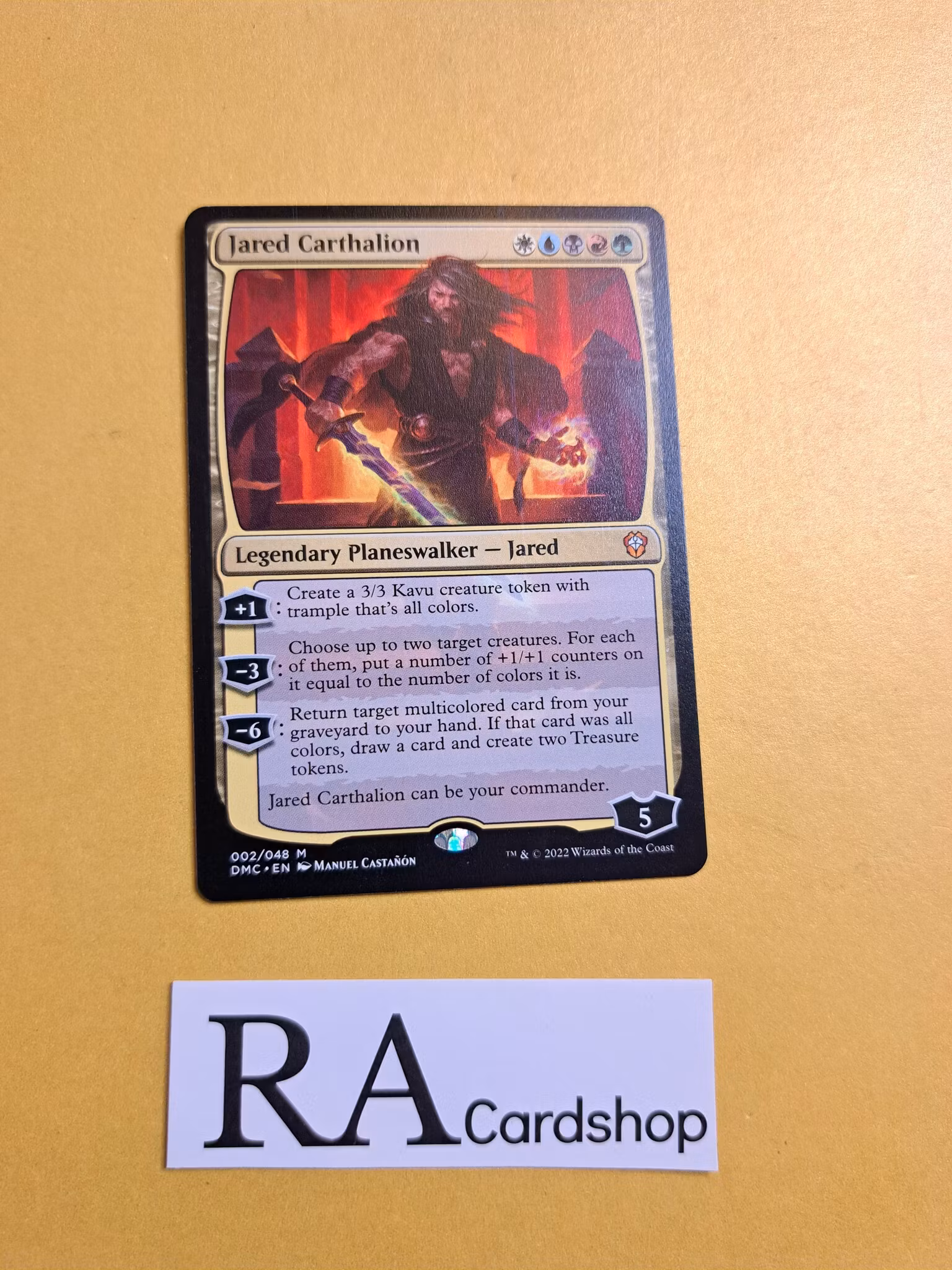 Jared Carthalion Mythic 002/048 Commander: Dominaria United (DMC) Magic the Gathering