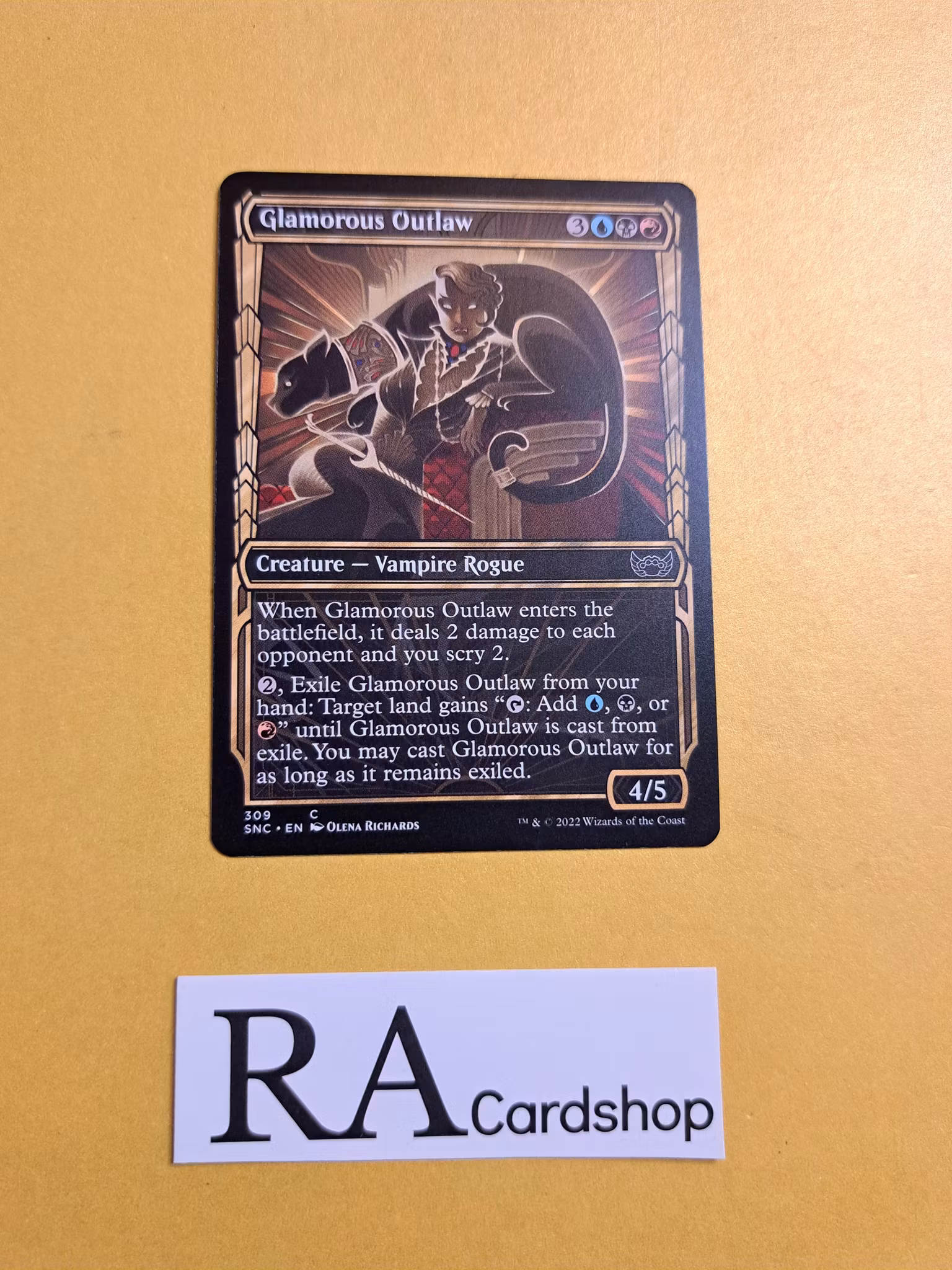 Glamorous Outlaw Common 309 Streets of New Capenna (SNC) Magic the Gathering