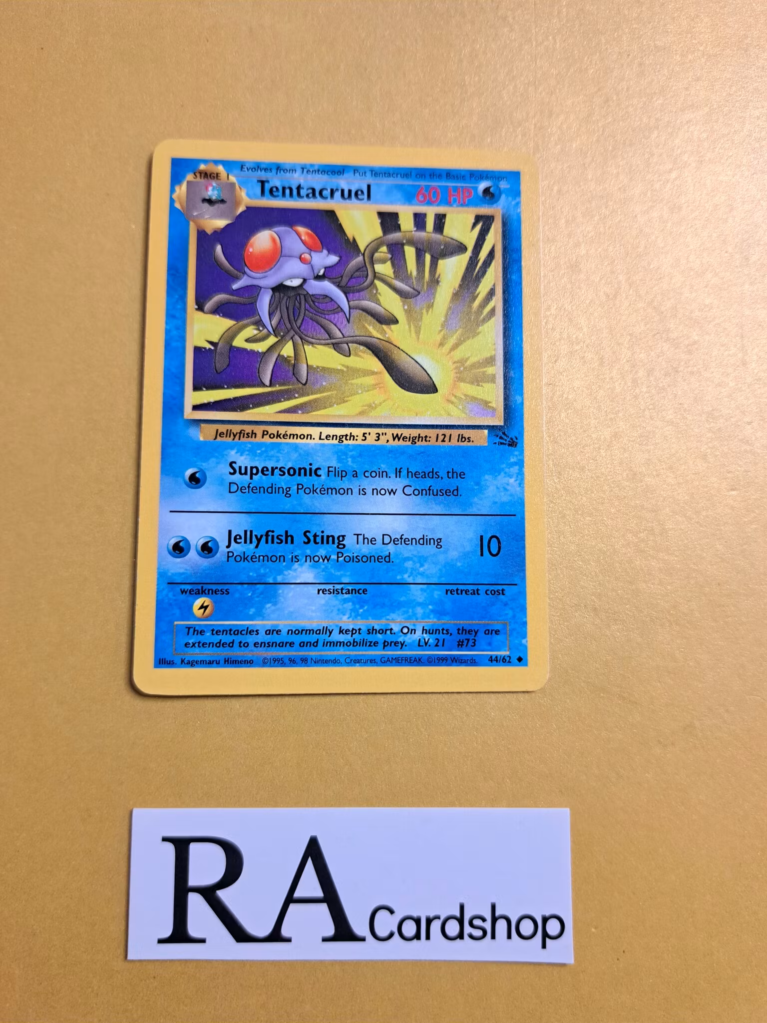 Tentacruel Uncommon 44/62 Fossil Pokemon TCG (2)
