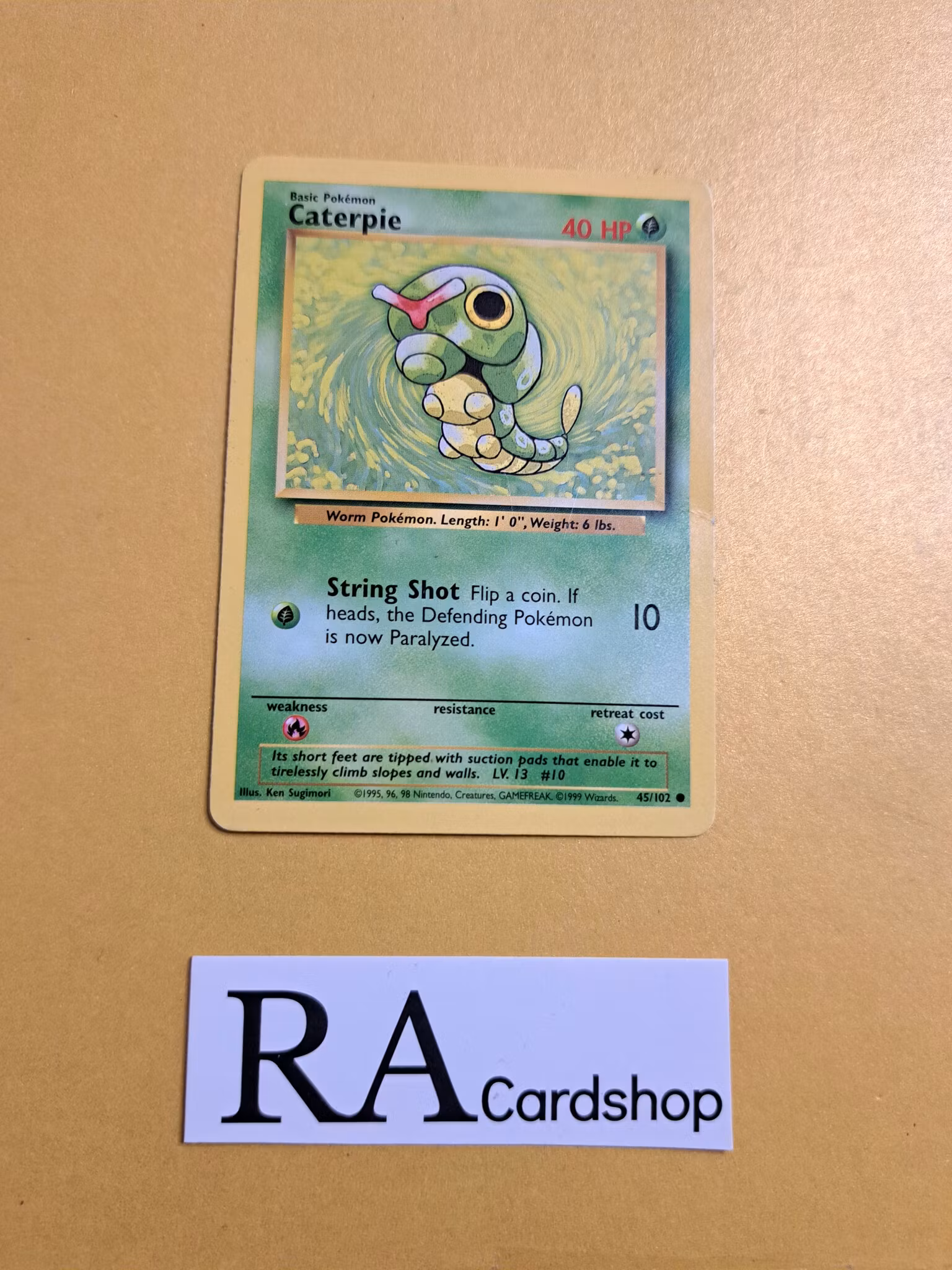 Caterpie Common 45/102 Base Set Pokemon TCG (2)