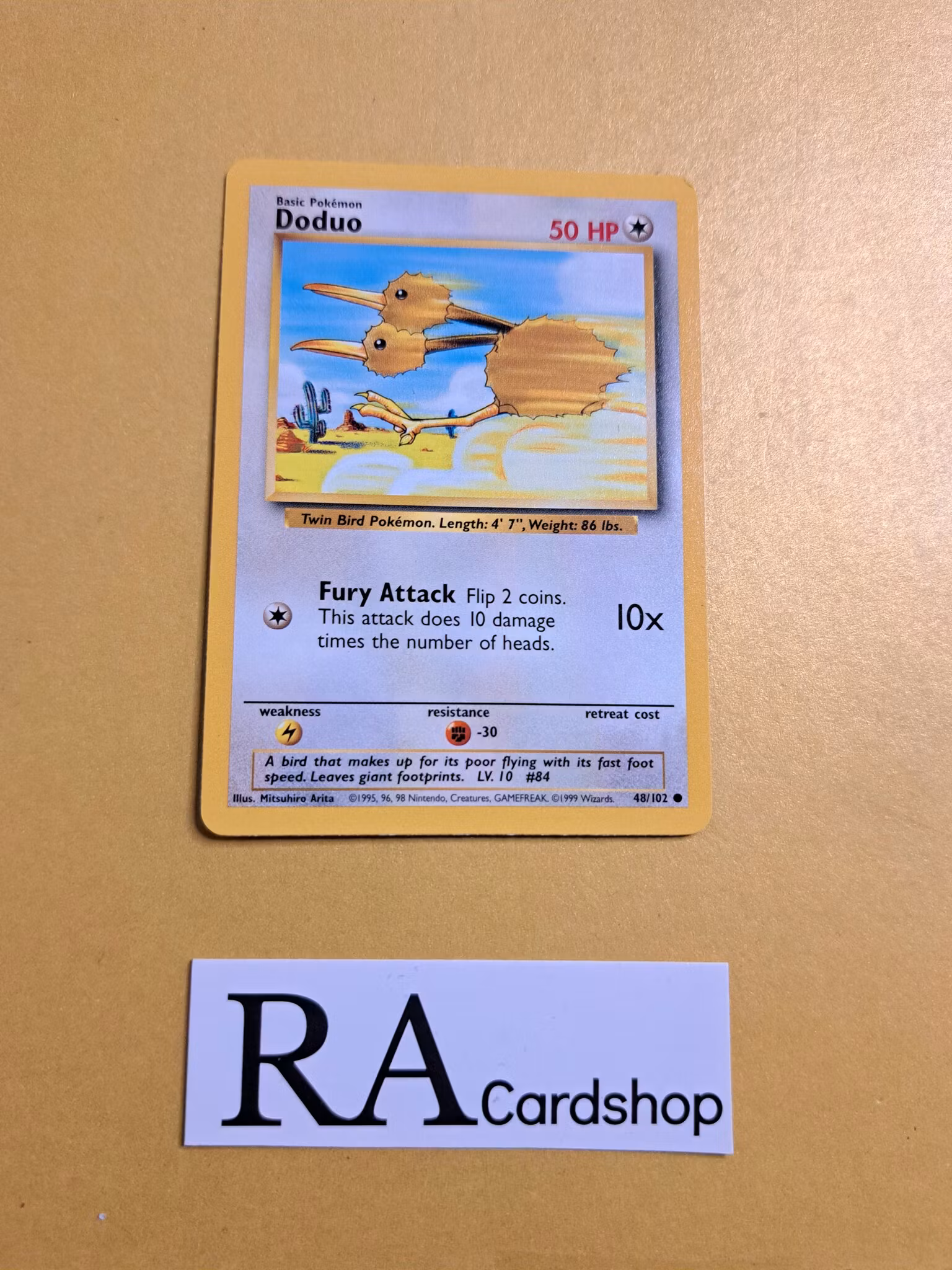 Doduo Common 48/102 Base Set Pokemon TCG (1)