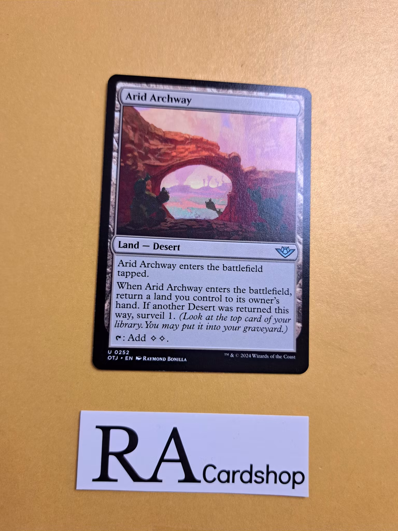Arid Archway Land 0252 Outlaws of Thunder Junction (OTJ) Magic the Gathering