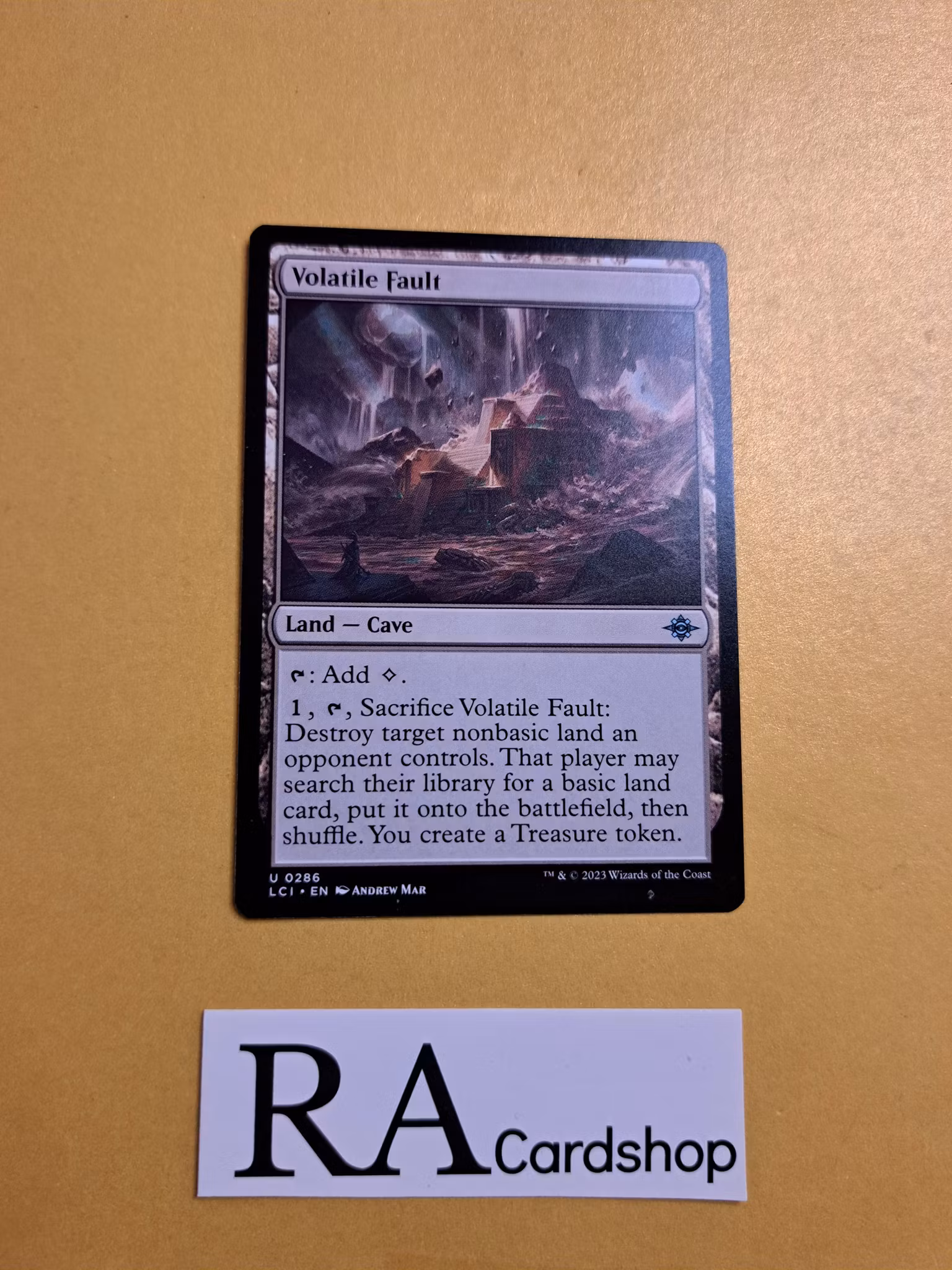 Volatile Fault Land Cave 0286 The Lost Caverns of Ixalan LCI Magic the Gathering