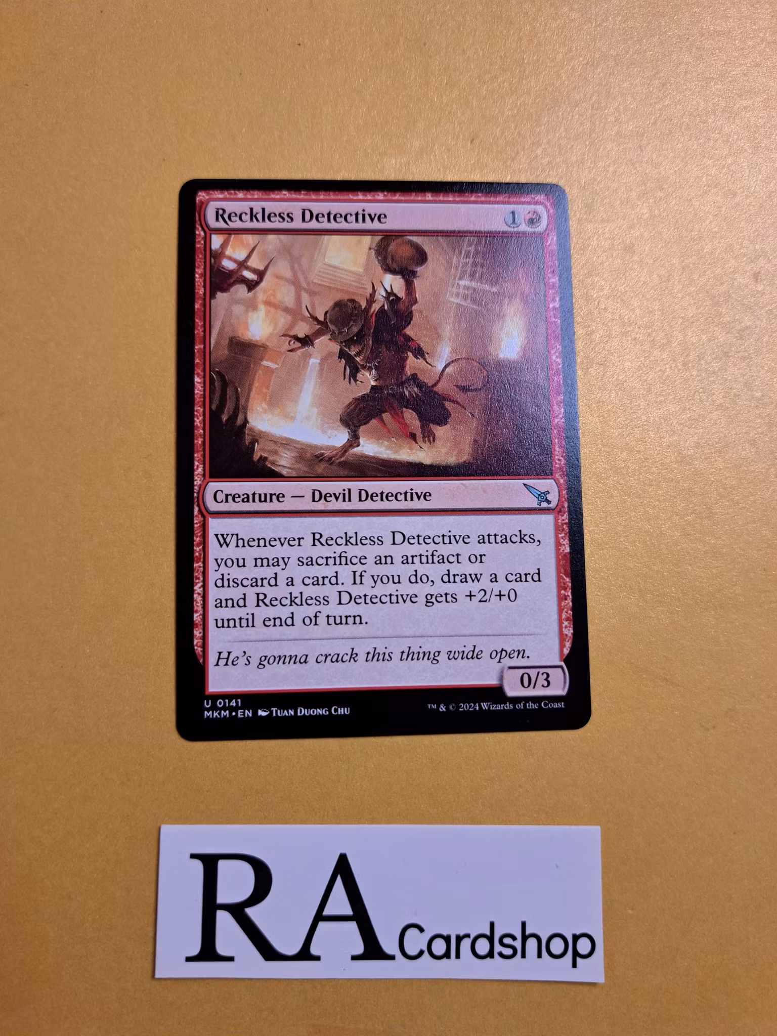 Reckless Detective Uncommon 0141 Murders at Karlov Manor (MKM) Magic the Gathering