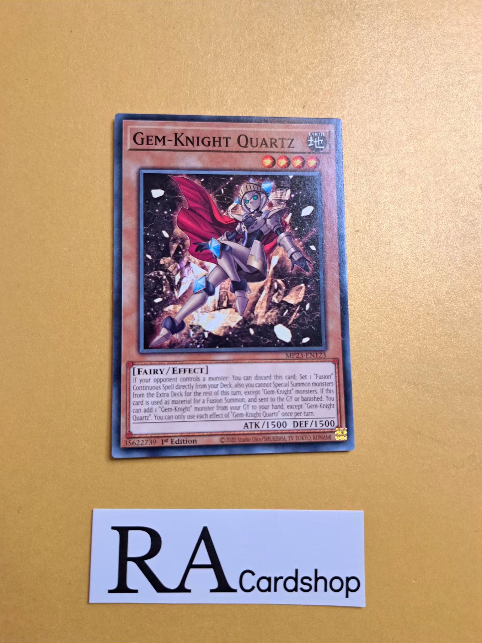 Gem-Knight Quartz Common MP23-EN123 1st Edition 25th Anniversary Tin: Dueling Heroes Mega Pack MP23 Yu-Gi-Oh