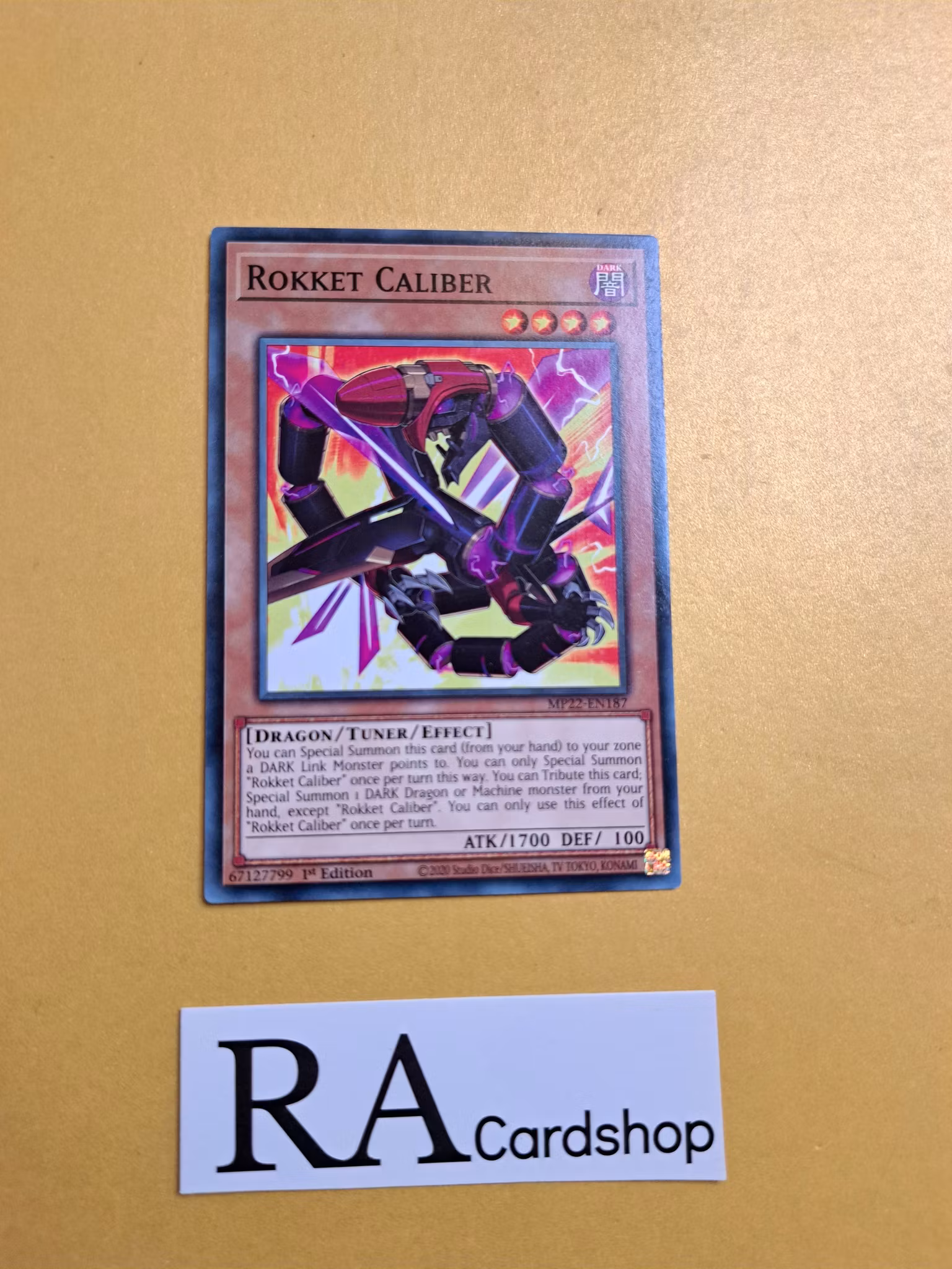 Rokket Caliber Common MP22-EN187 1st Edition Tin of the Pharaohs Gods 2022 MP22 Yu-Gi-Oh