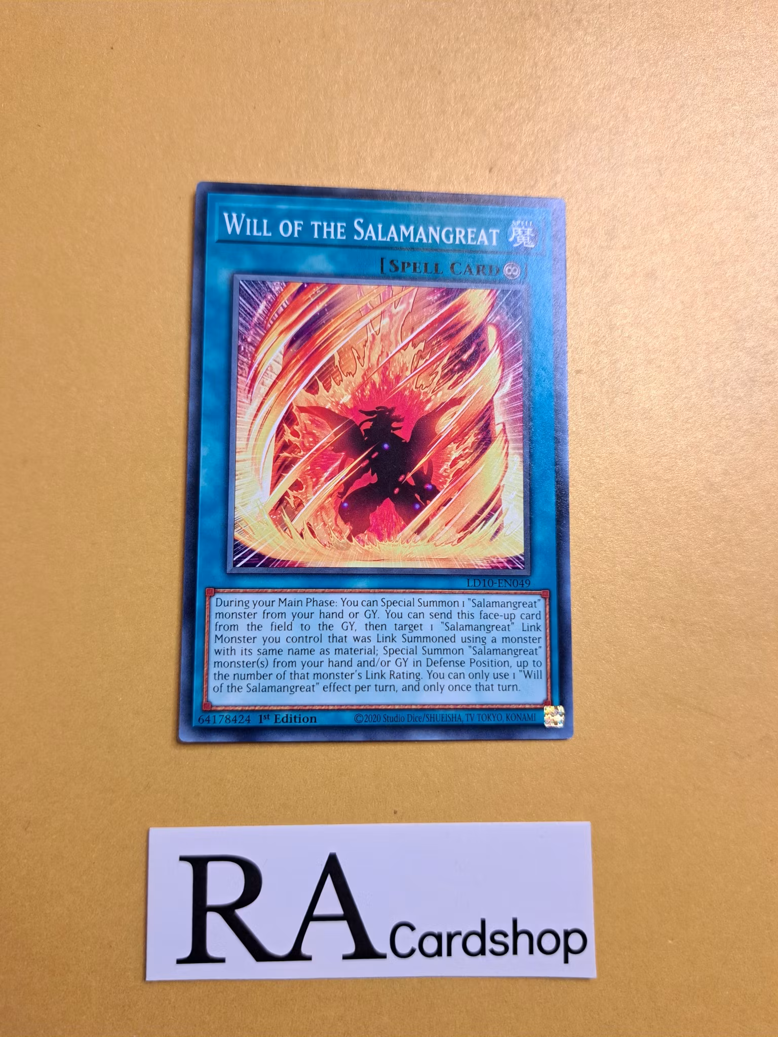 Will of the Salamangreat Common LD10-EN049 Legendary Duelists: Soulburning Volcano LD10 Yu-Gi-Oh