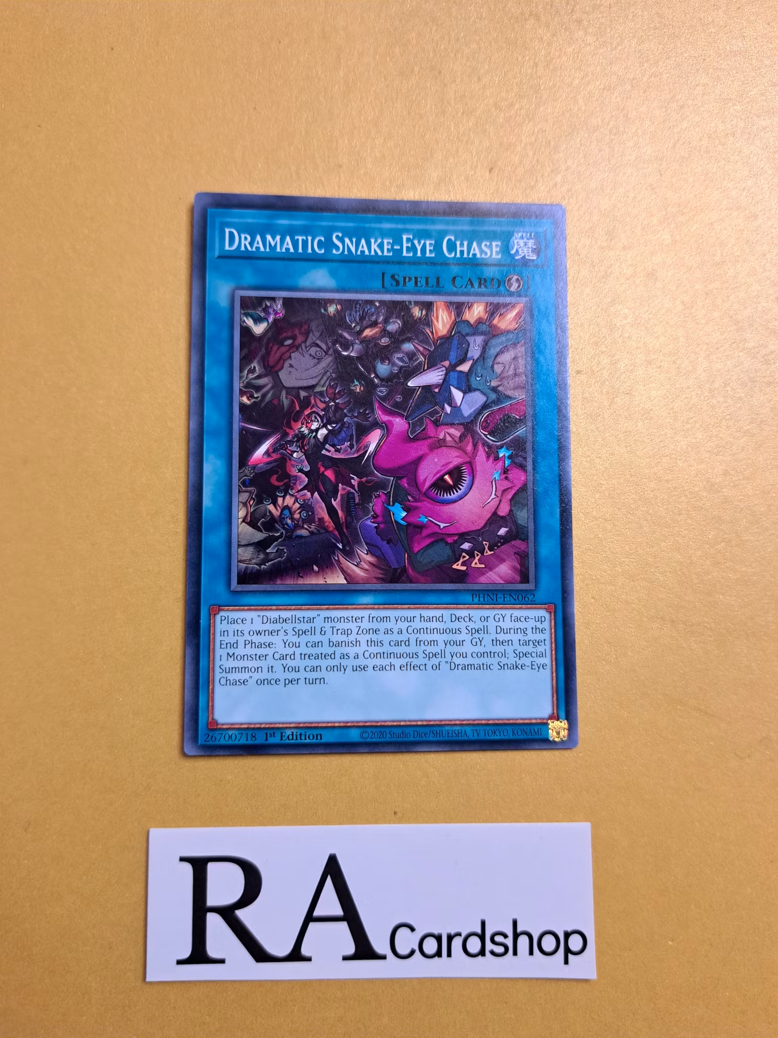 Dramatic Snake-Eye Chase Common PHNI-EN062 1st Edititon Phantom Nightmare PHNI Yu-Gi-Oh