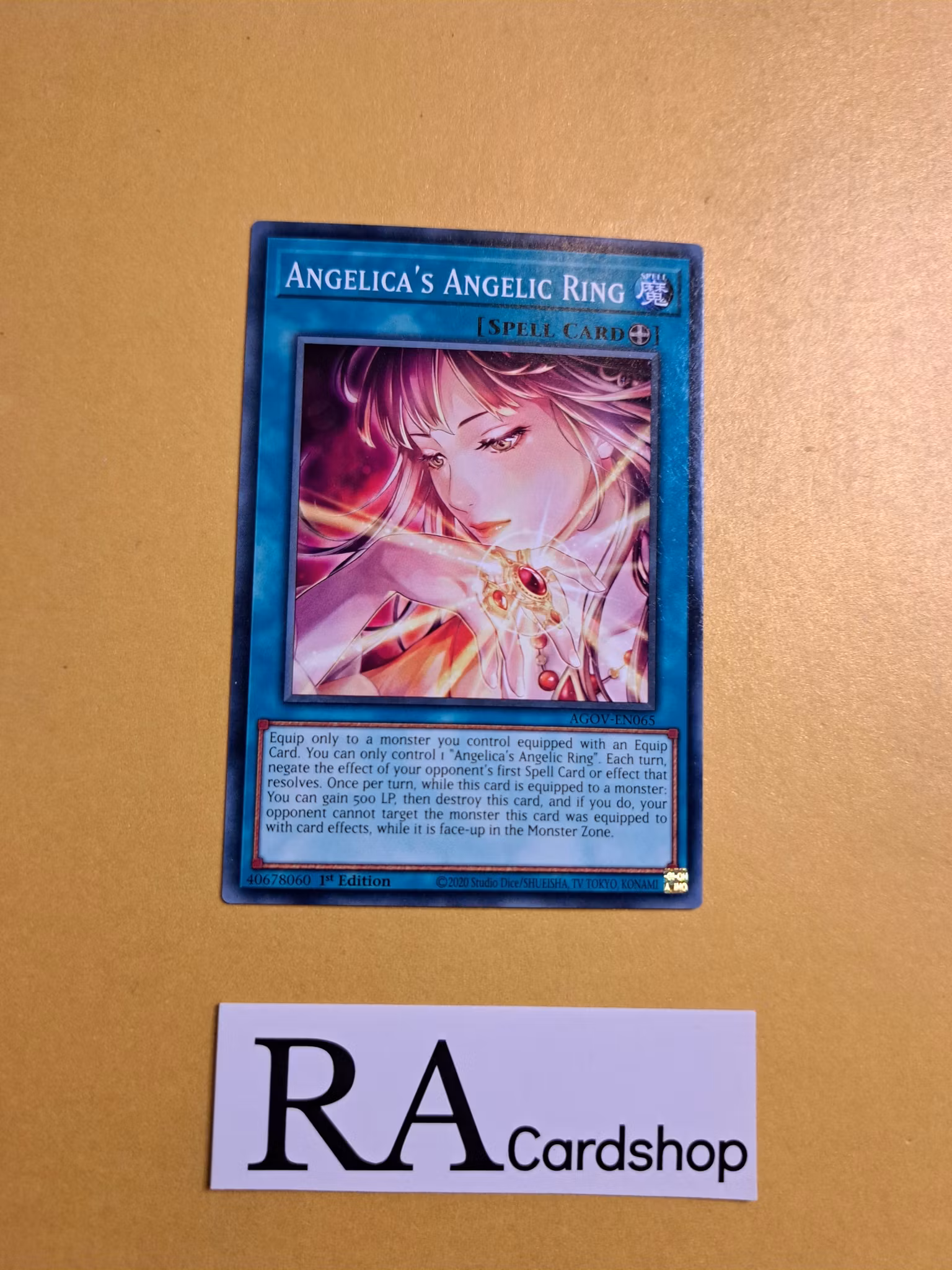 Angelicas Angelic Ring Common AGOV-EN065 1st Edition Age of Overlord 2020 AGOV Yu-Gi-Oh