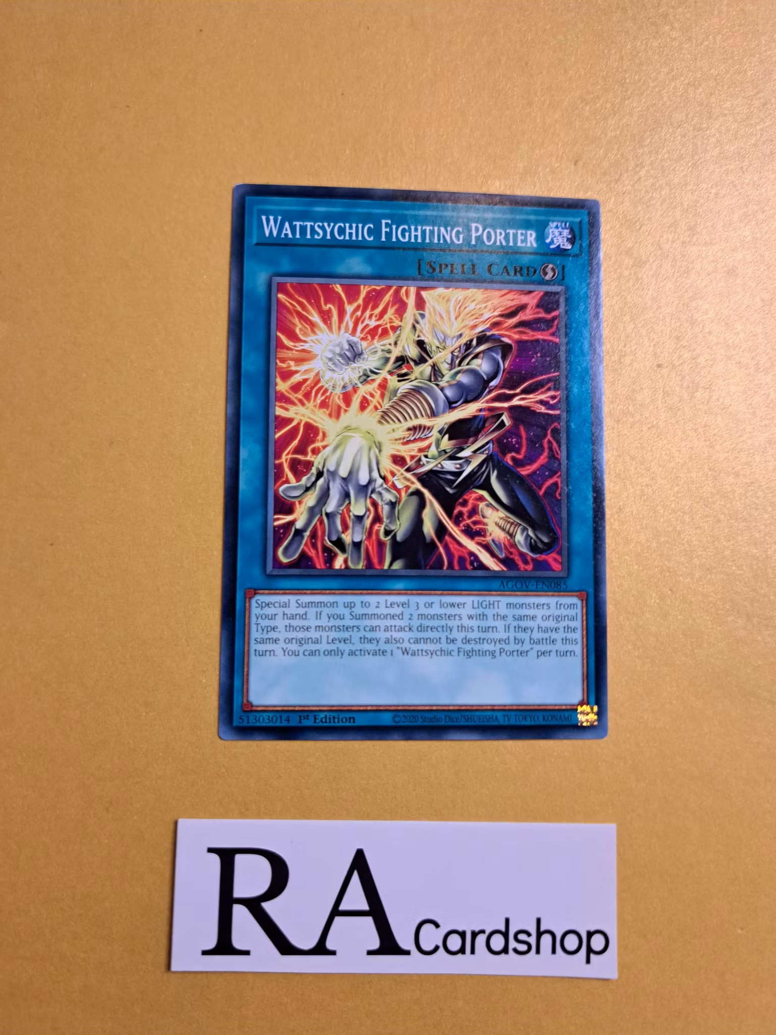 Wattsychic Fighting Porter Common AGOV-EN085 1st Edition Age of Overlord 2020 AGOV Yu-Gi-Oh