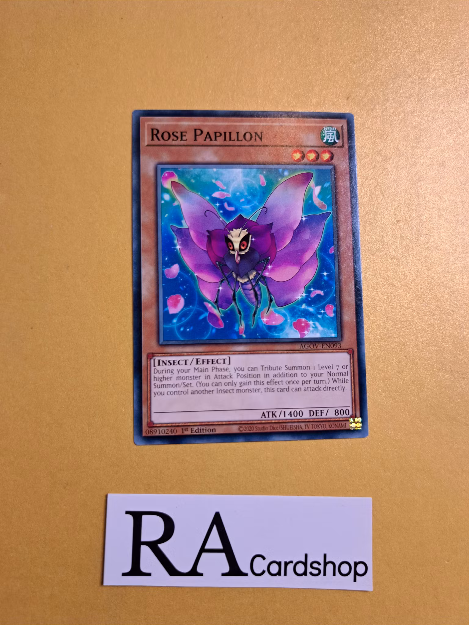 Rose Papillion Common AGOV-EN093 1st Edition Age of Overlord 2020 AGOV Yu-Gi-Oh