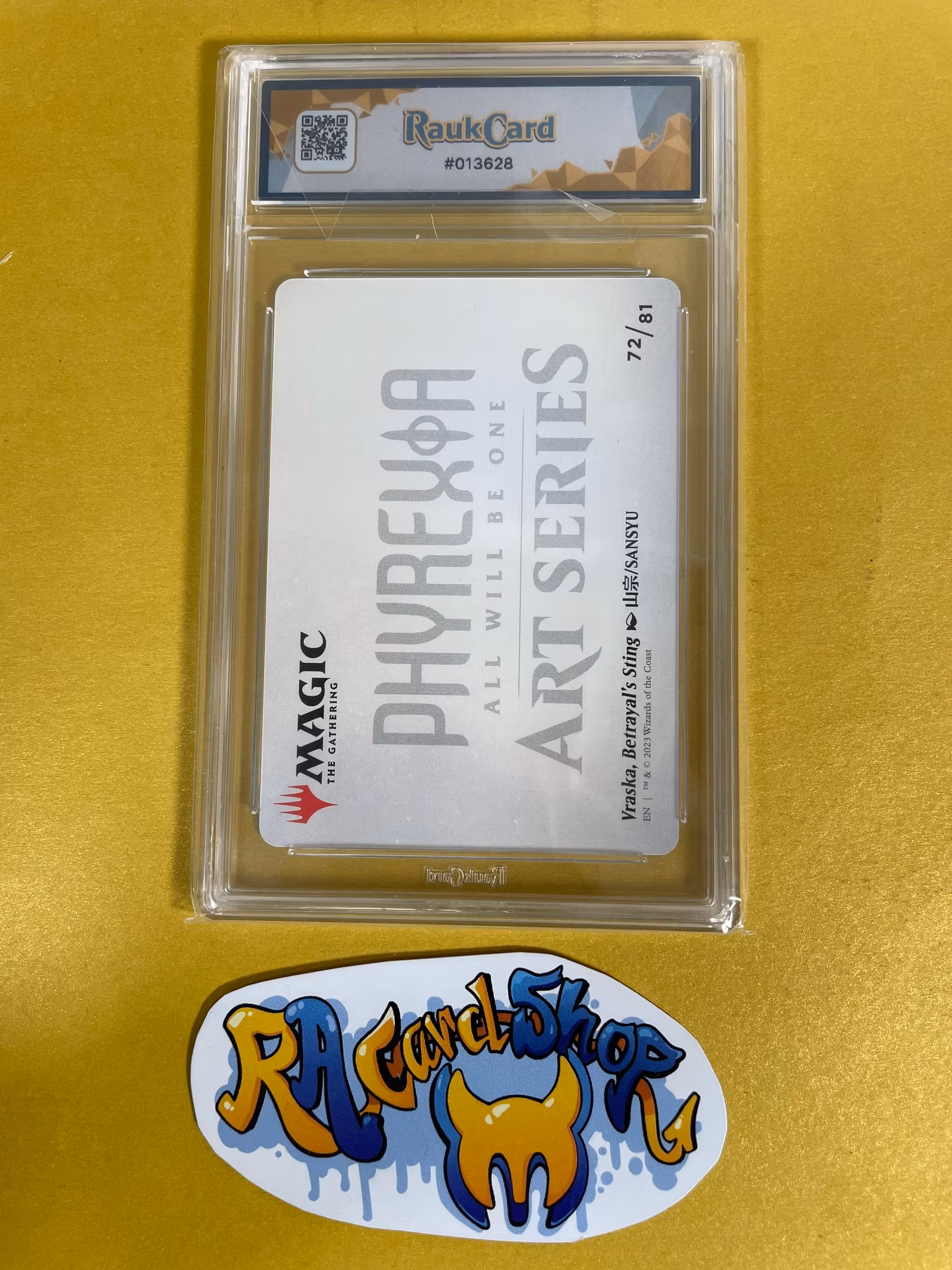 Phyrexia AWBO Art Cards 72 Vraska Betrayals Sting Magic The Gathering Graderad 10 Rauk Card