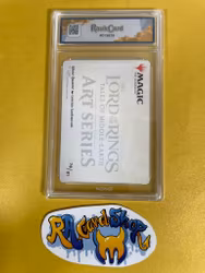 LOTR Middle Earth Art Card 78 Ghost Quarter Magic The Gathering Graderad 8 Rauk Card