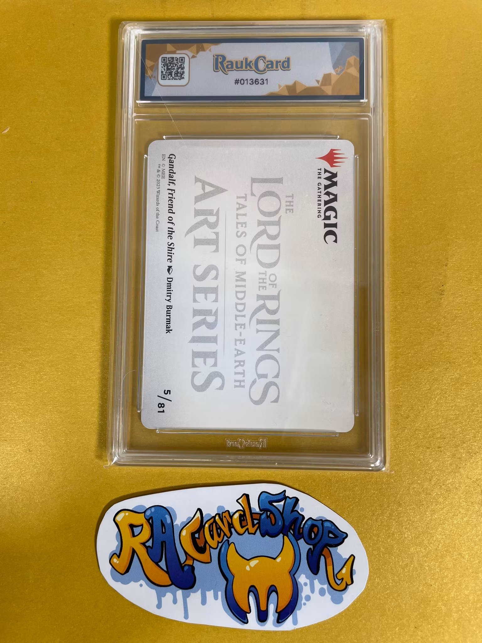 LOTR Middle Earth Art Card 05 Gandalf Friend Of The S Card Magic The Gathering Graderad 6 Rauk Card