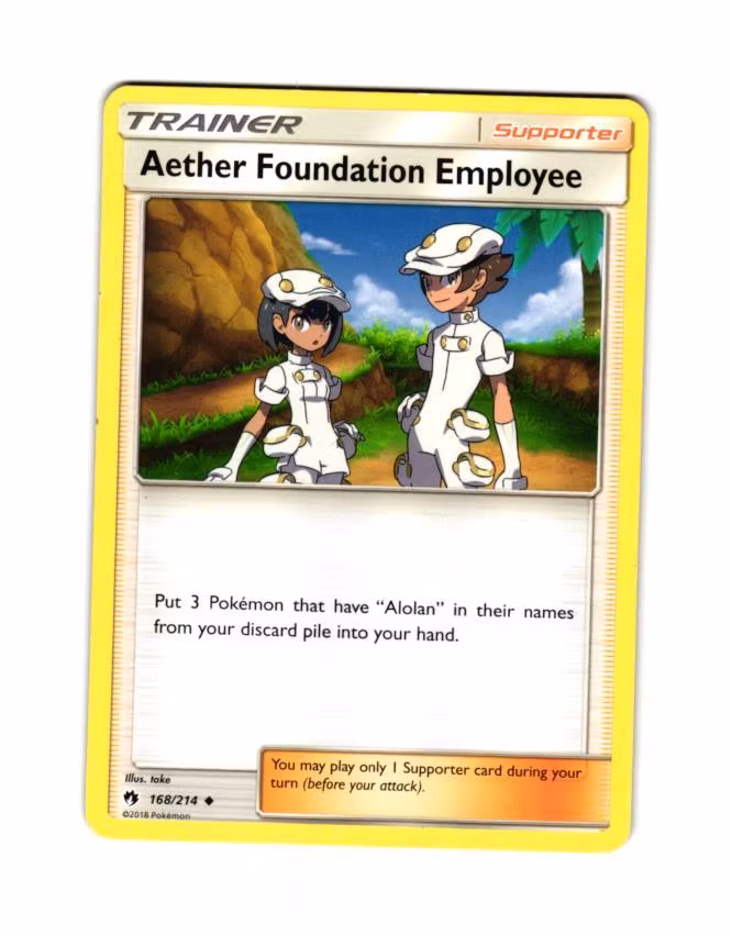 Aether Foundation Uncommon 168/214 Lost Thunder Pokemon
