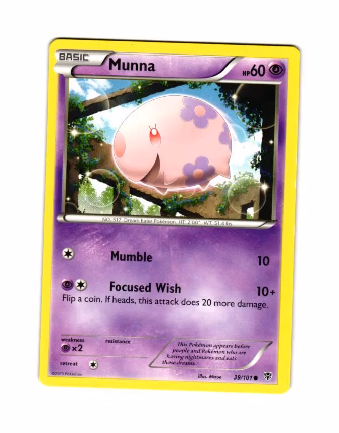 Munna Common 39/101 Plasma Blast Pokemon