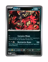 Yveltal Reverse Holo Uncommon 035/064 Shrouded Fable Pokemon