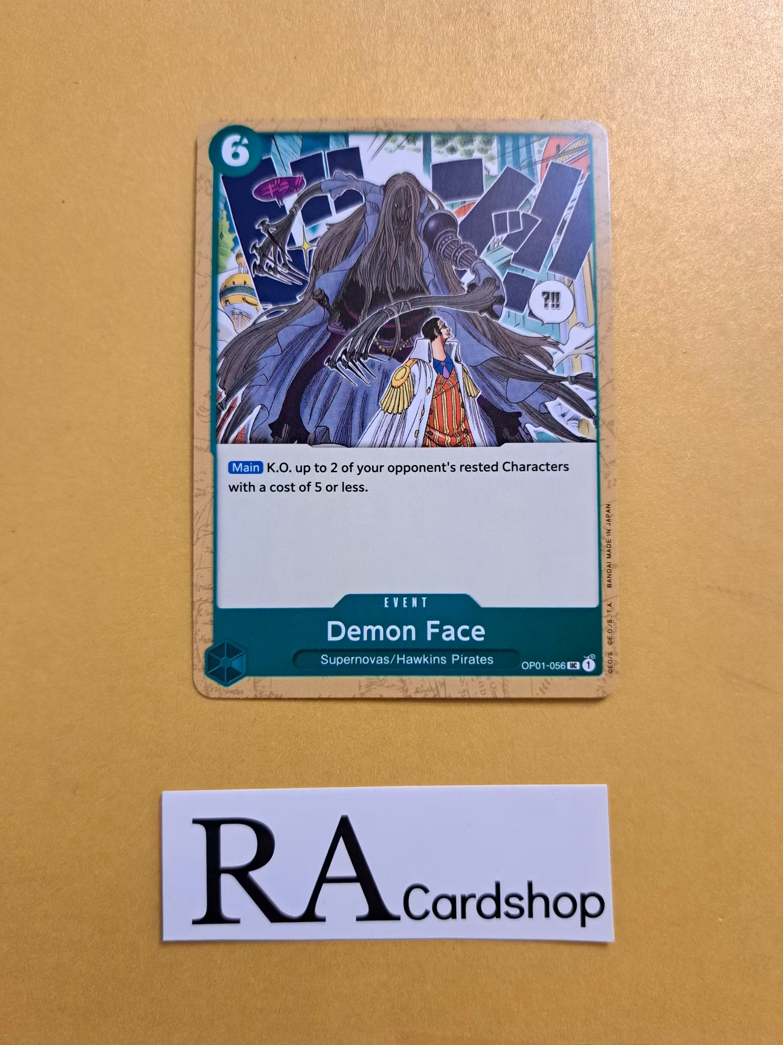 Demon Face Uncommon OP01-056 Romance Dawn One Piece Card Game